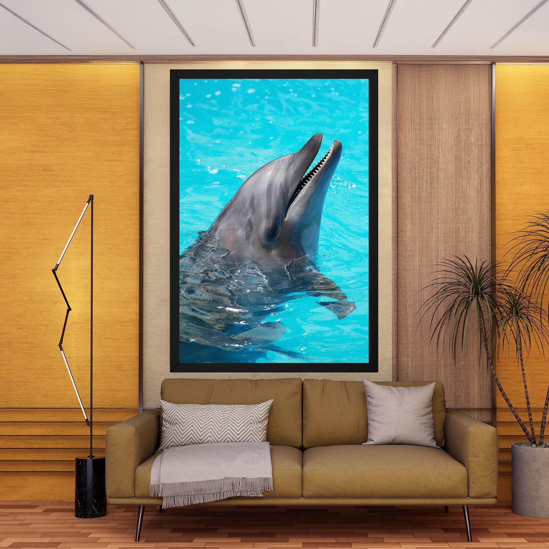 Картина на платно Trained Dolphin mockup 9