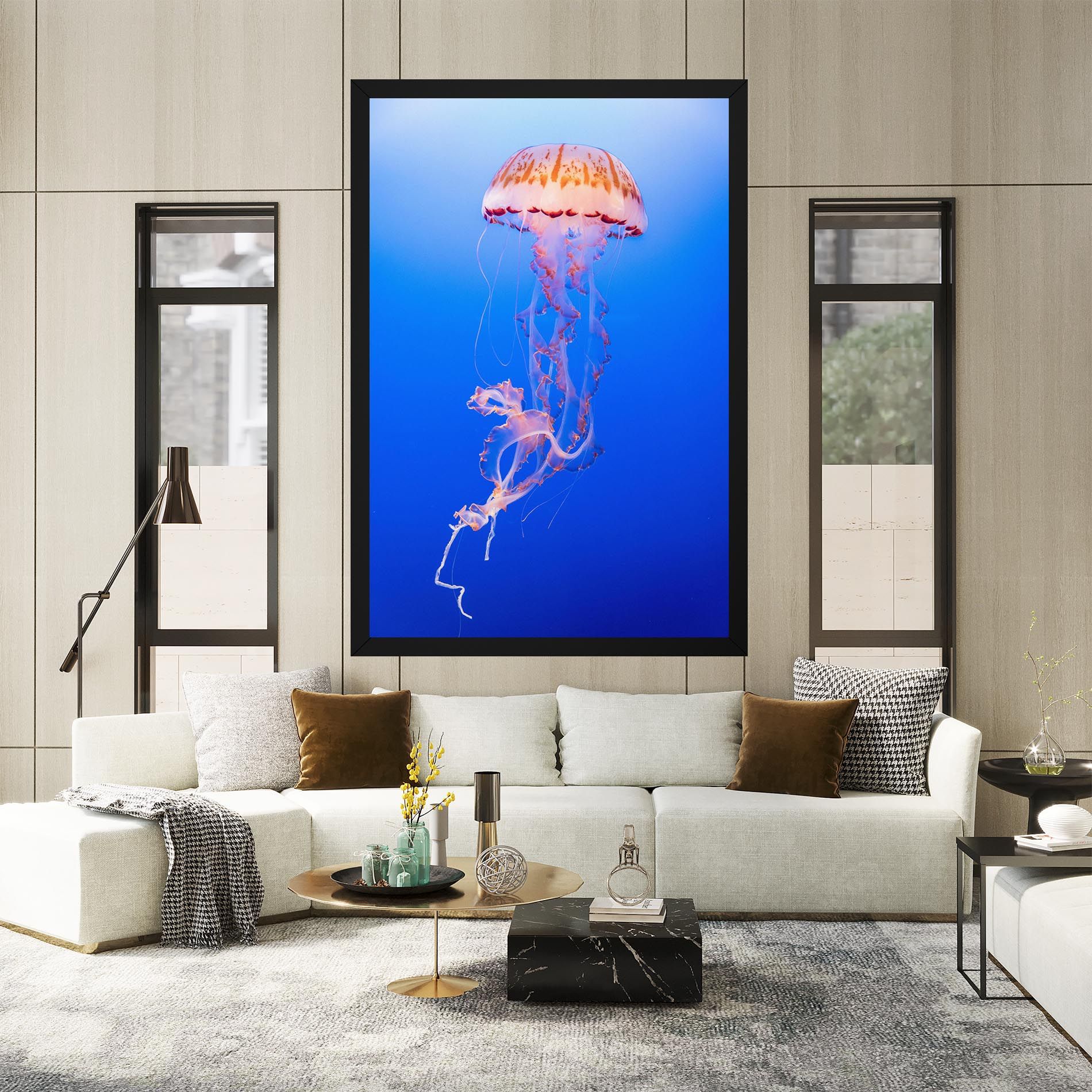 Pretty White Jellyfish mockup 2