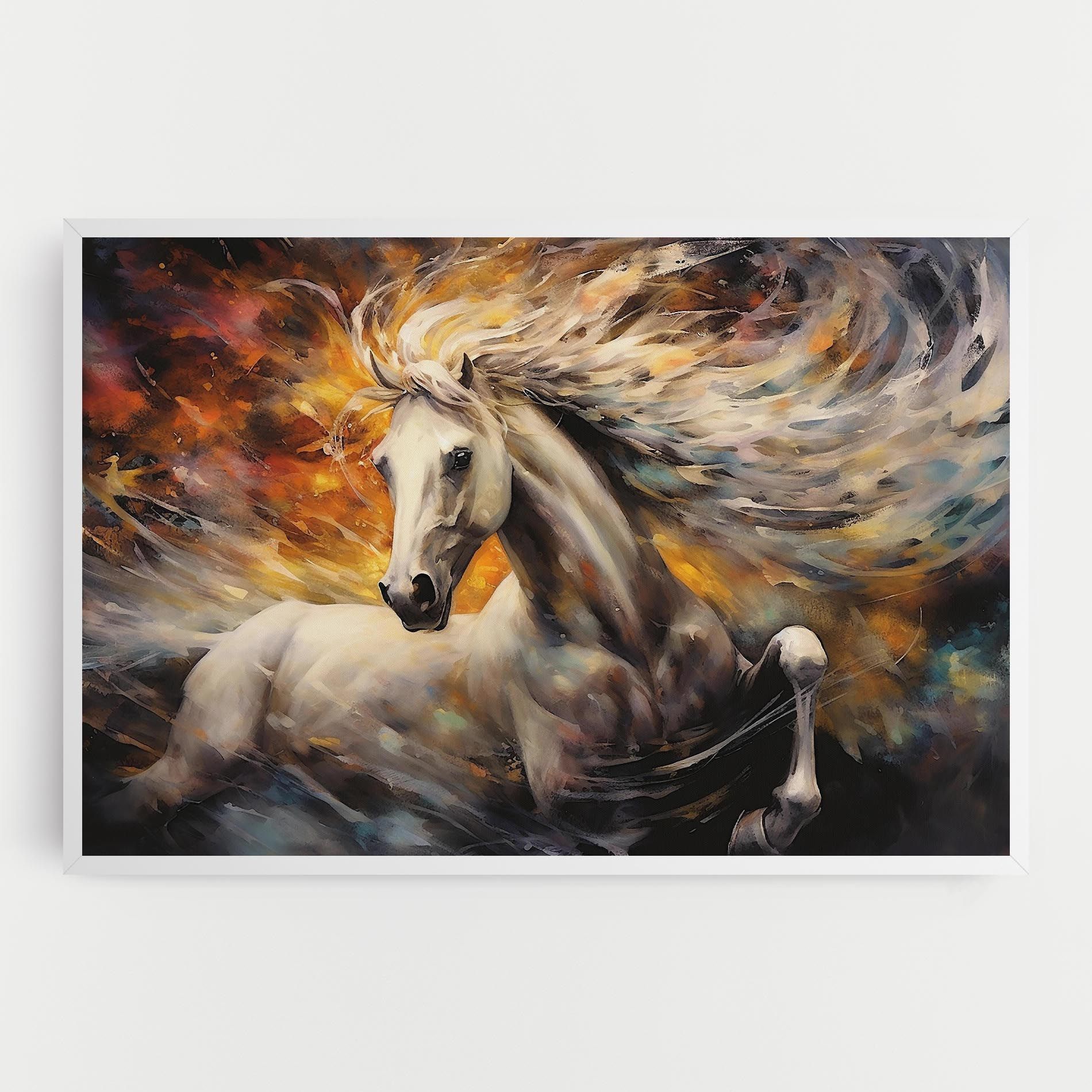 White Horse Painting mockup 0