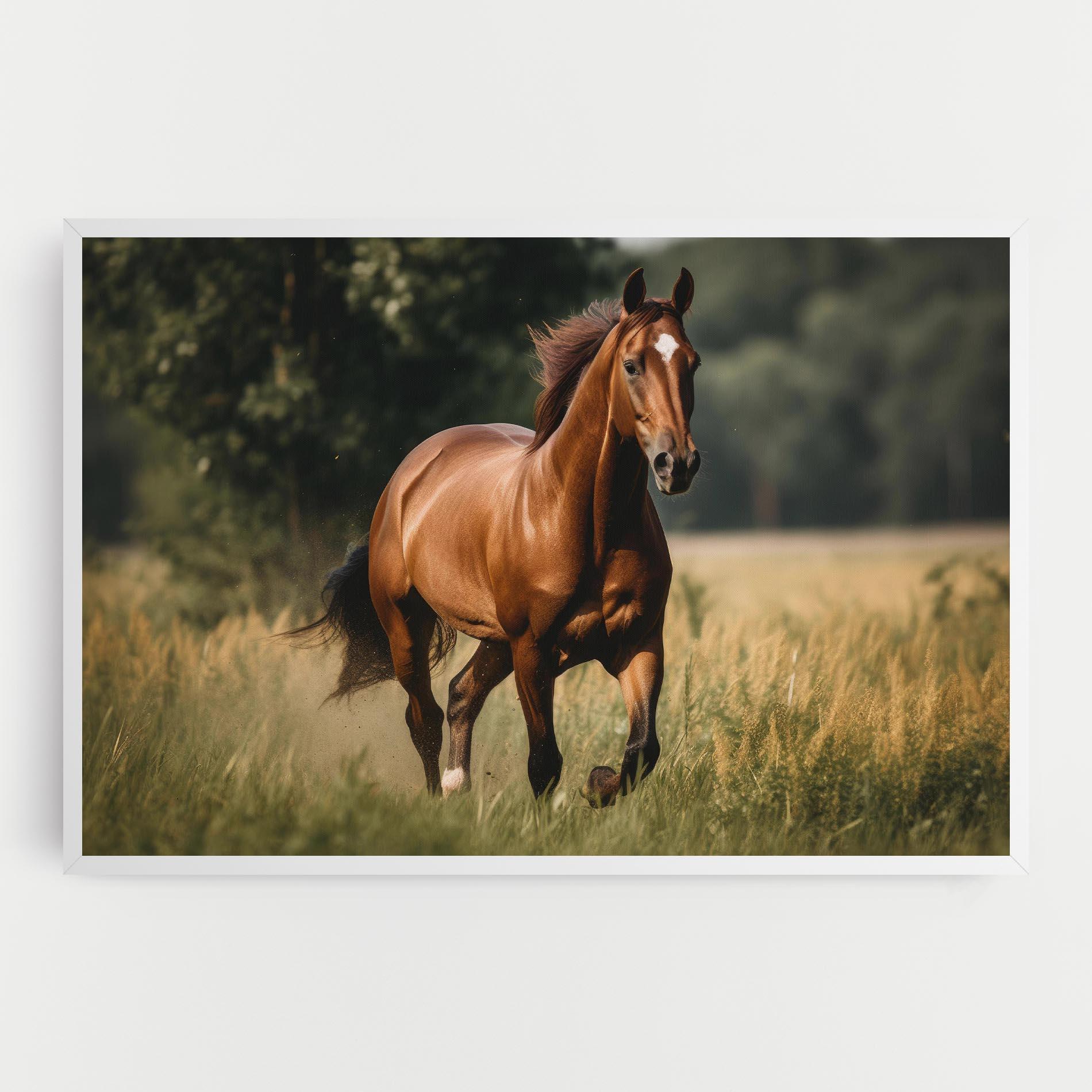 Картина на платно Wild Horse Running mockup 0