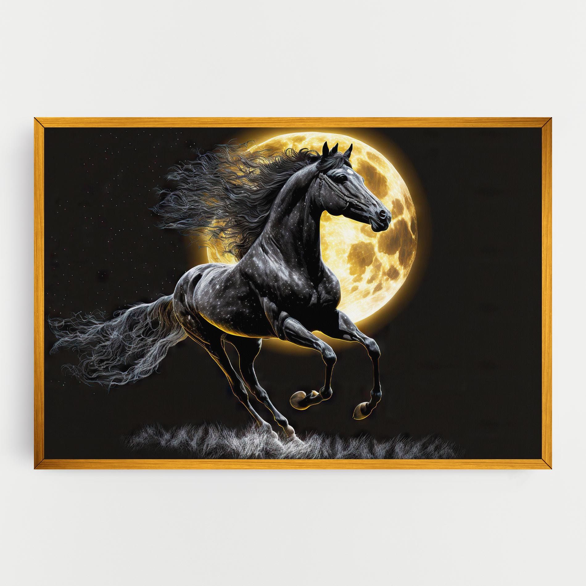 Gold Moon Horse mockup 0