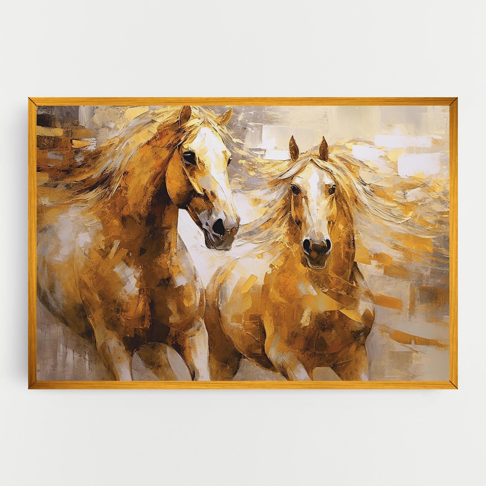 Golden Brown Horses mockup 0