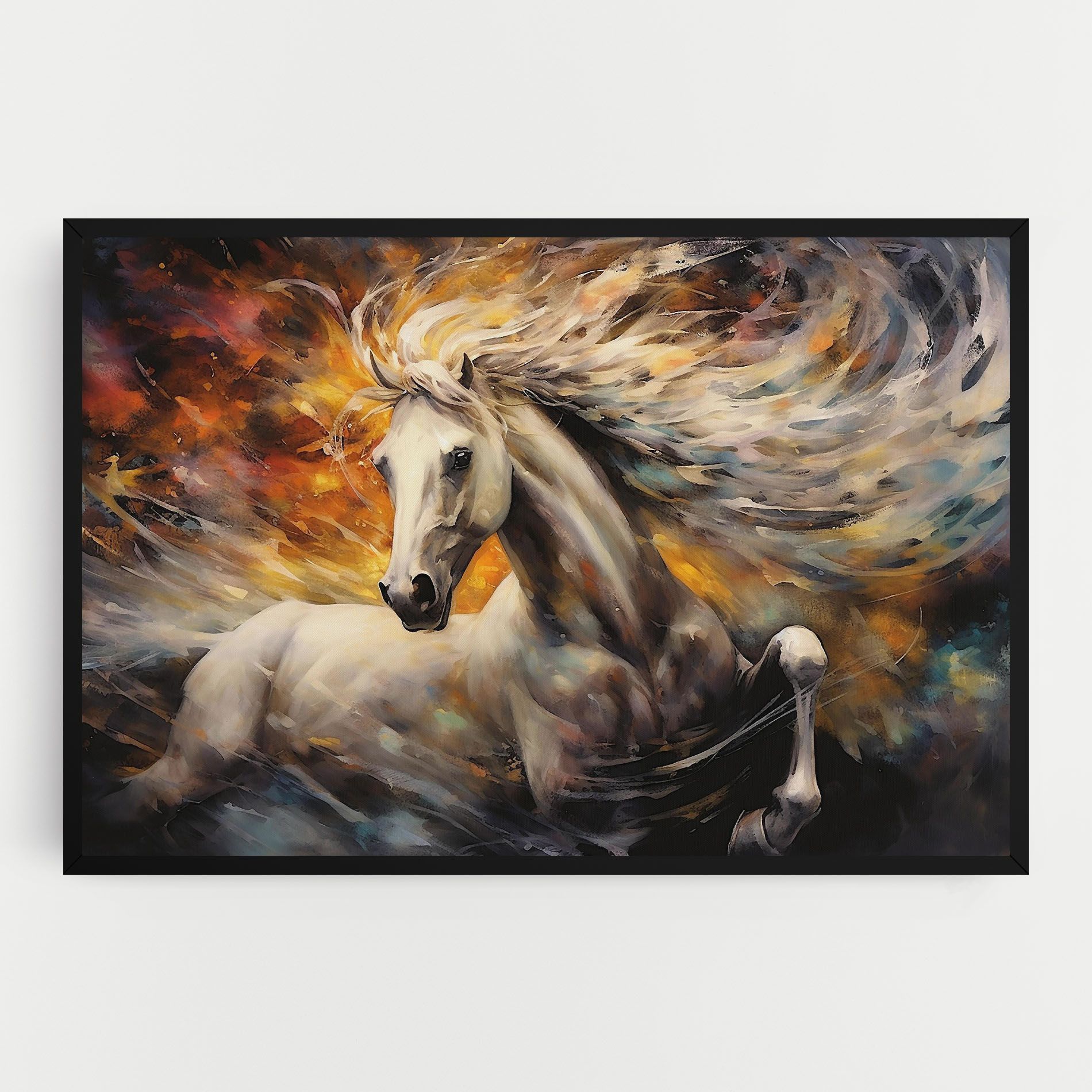 White Horse Painting mockup 0