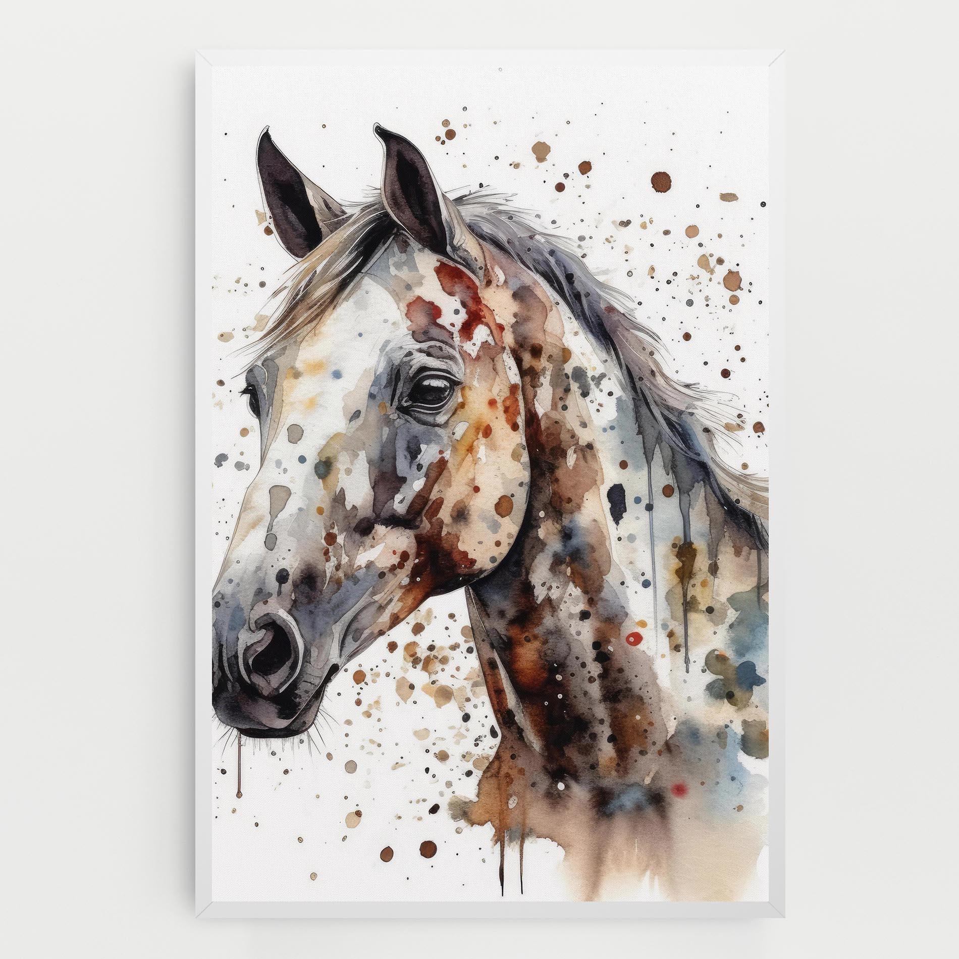 Картина на платно Watercolor Horse mockup 0