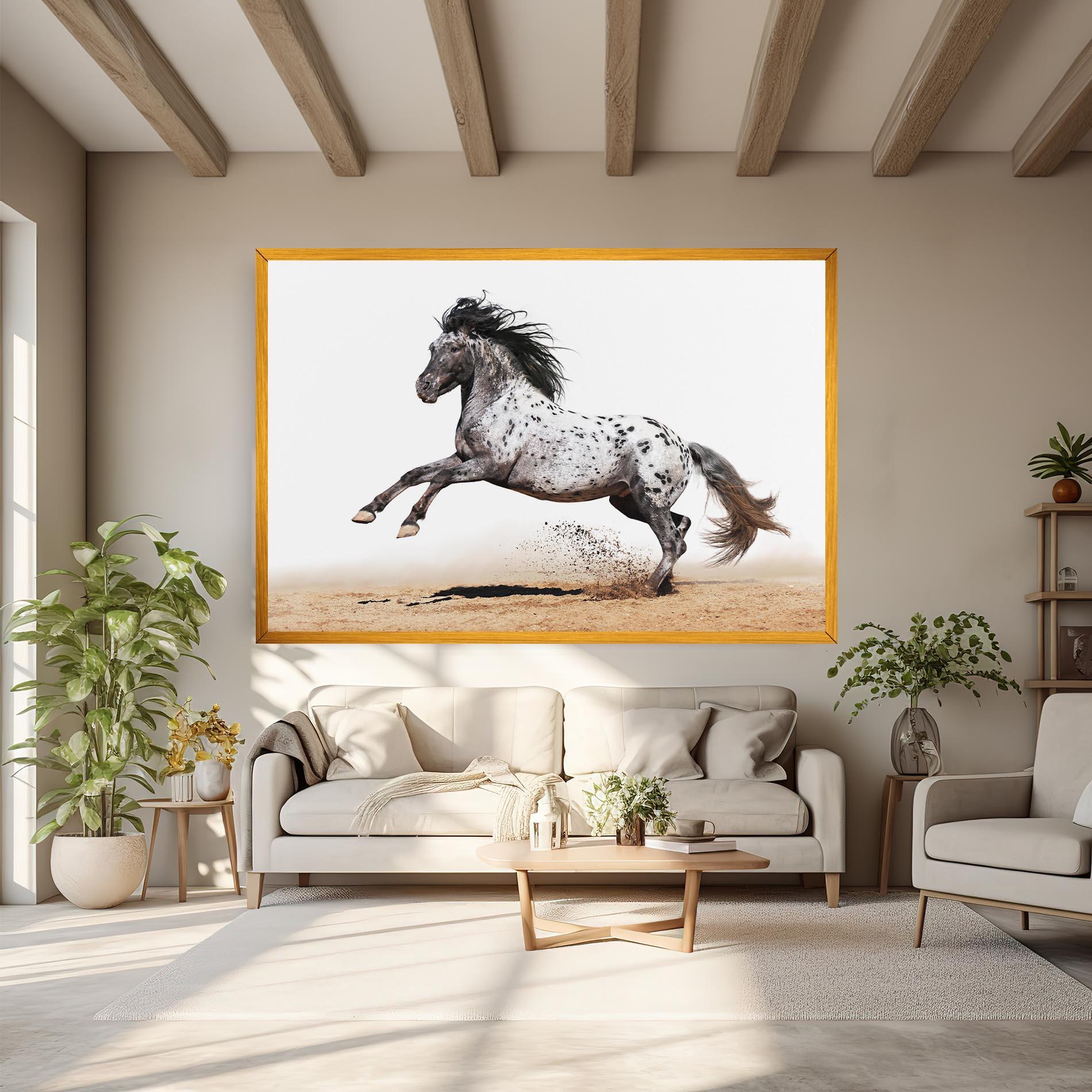 Картина на платно Appaloosa Horse Running mockup 6