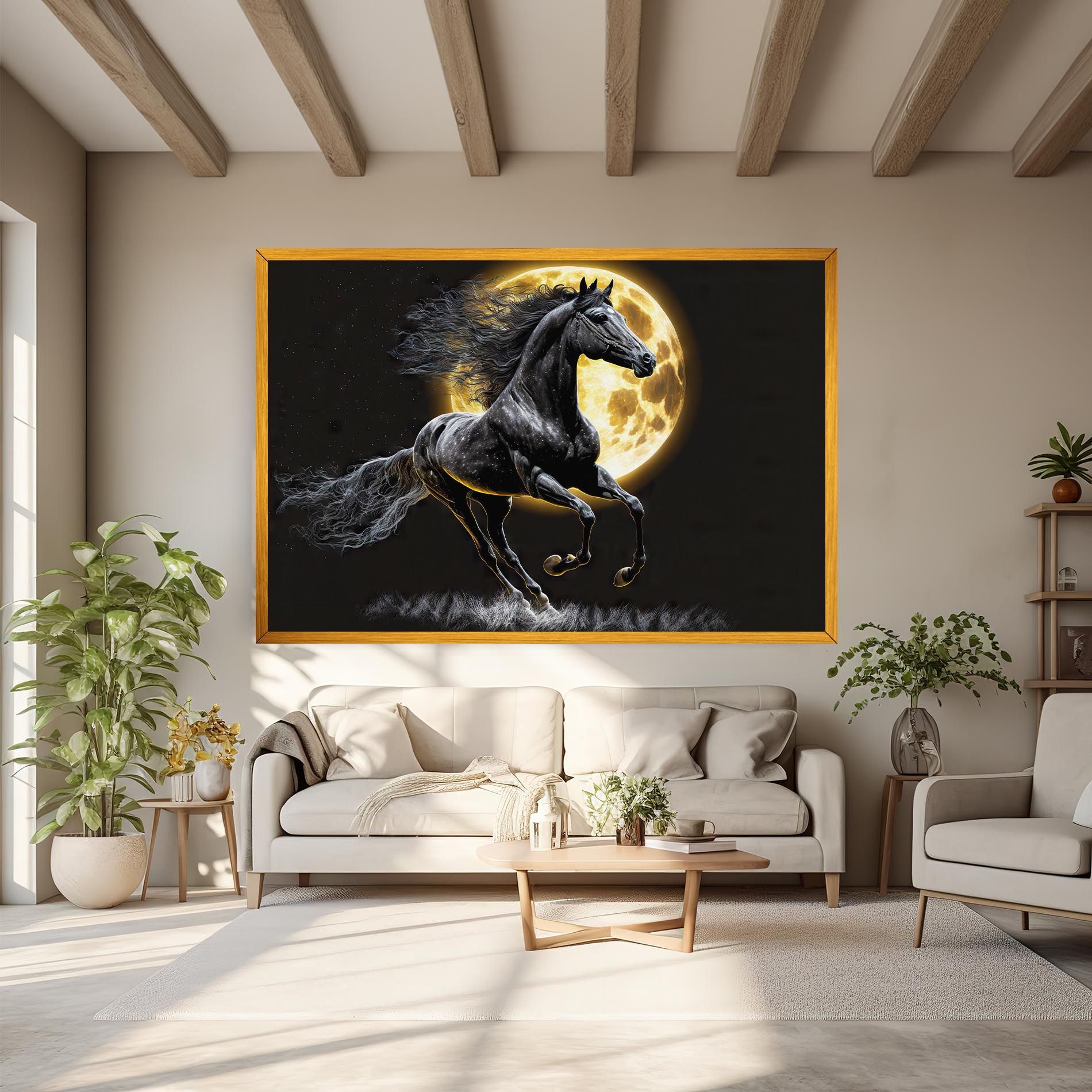 Gold Moon Horse mockup 6