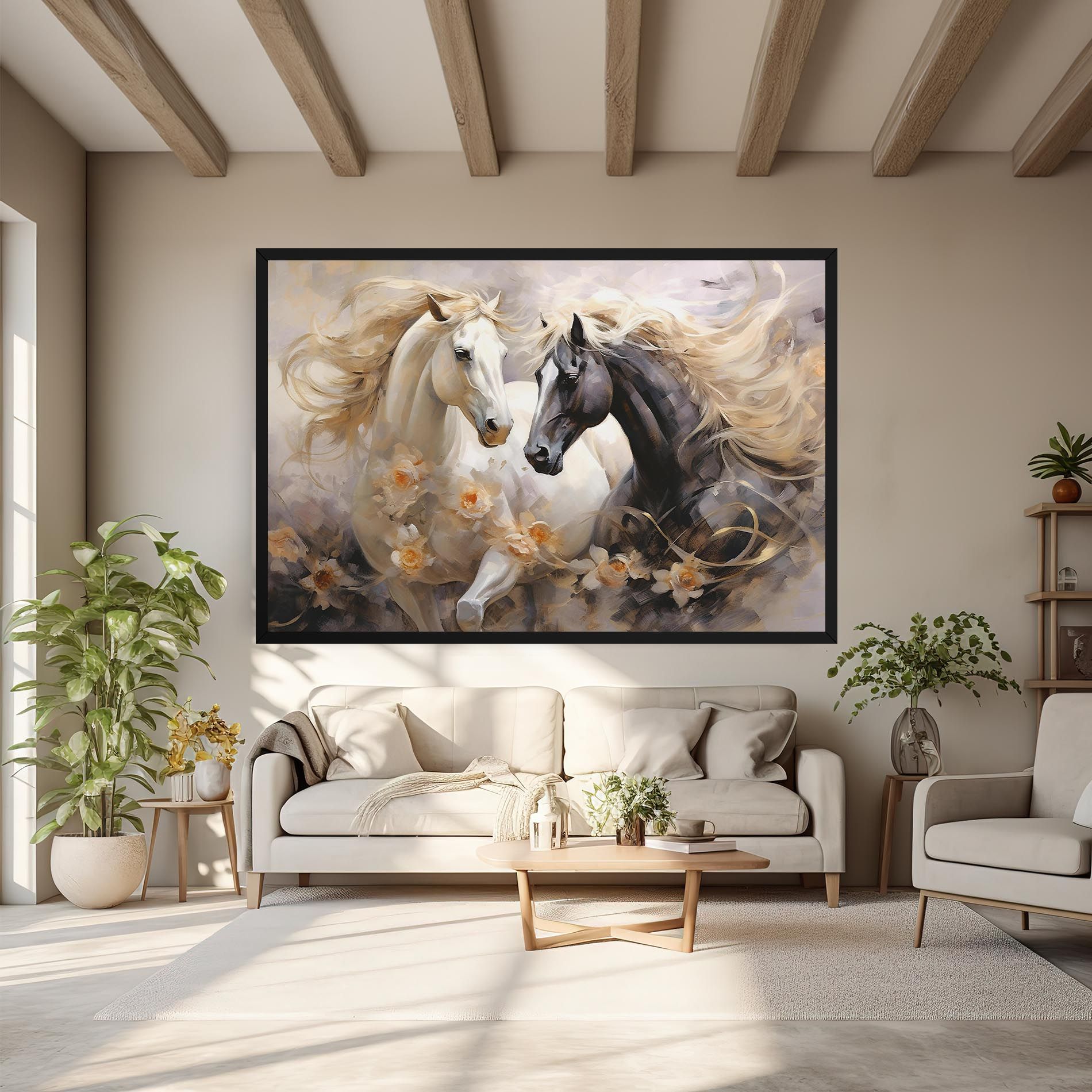 Black And White Horses mockup 6