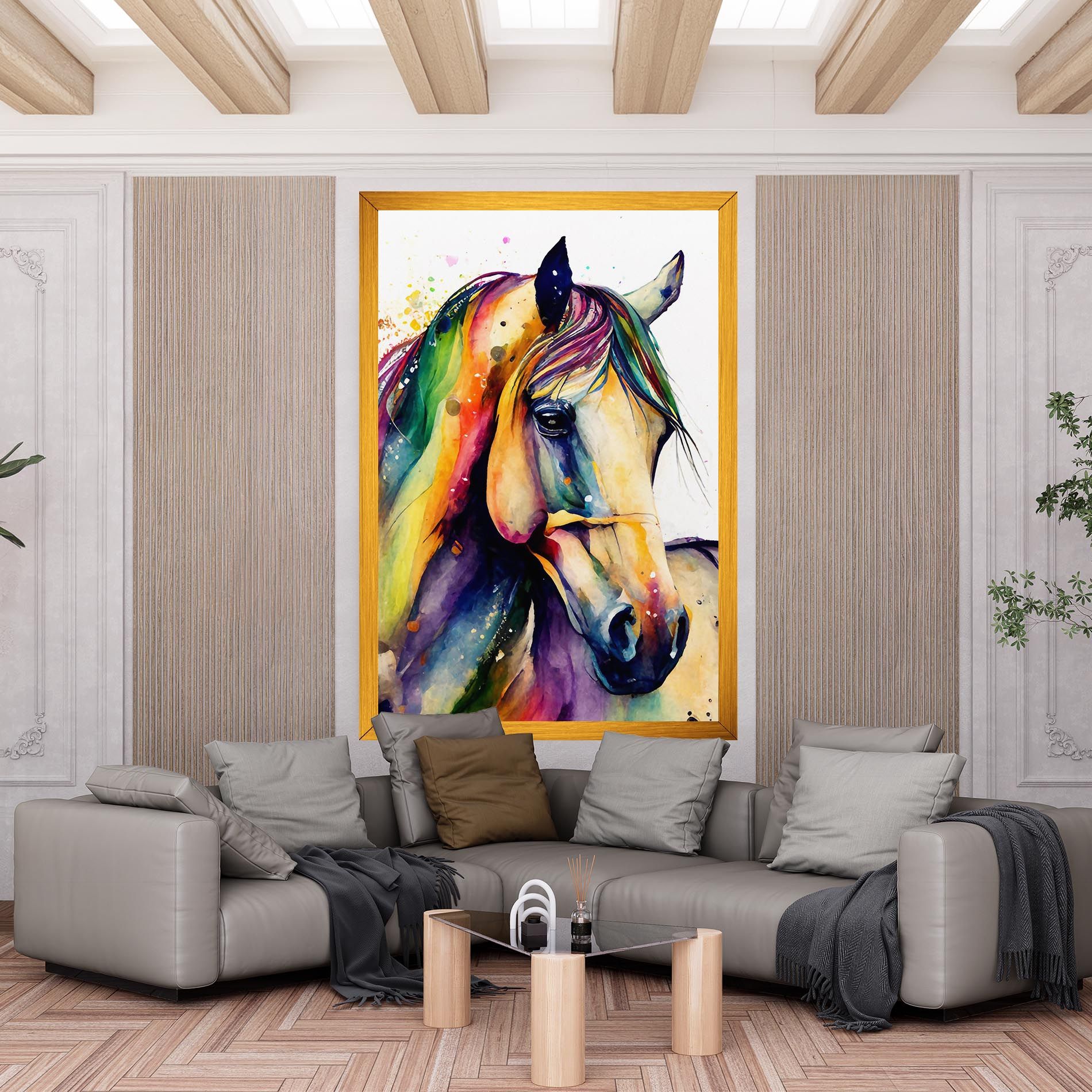 Colorful Horse mockup 6