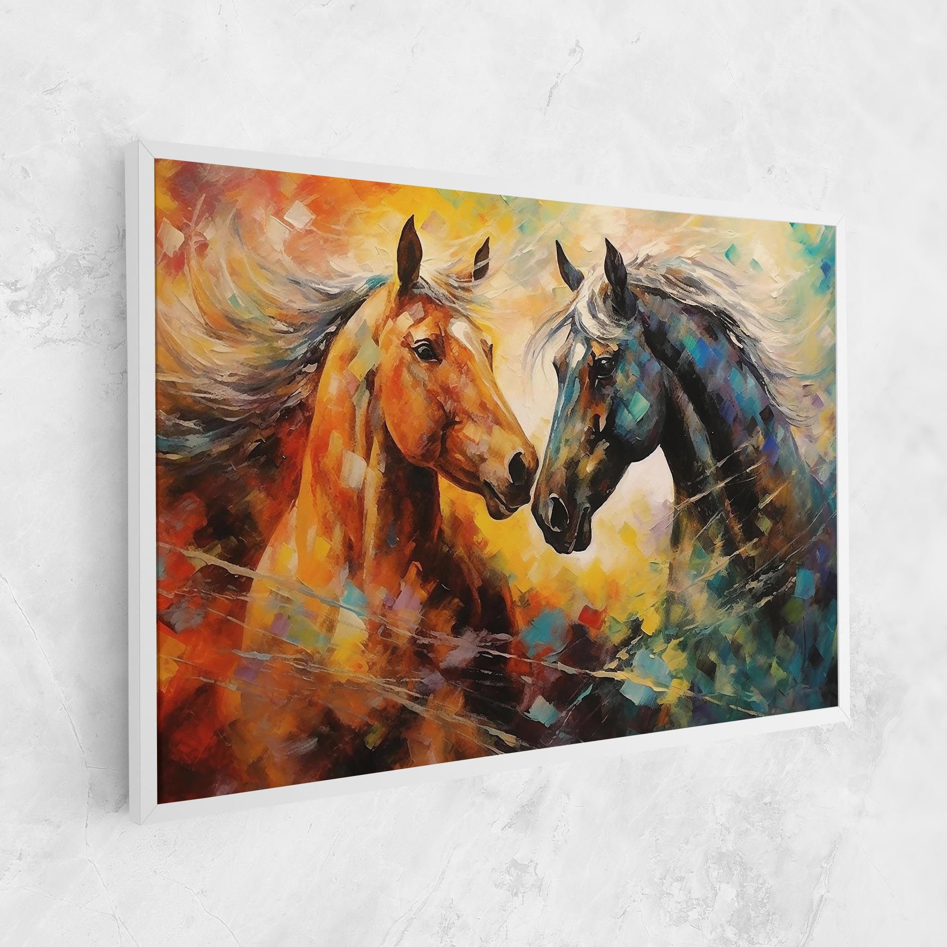 Brown Black Horses mockup 1
