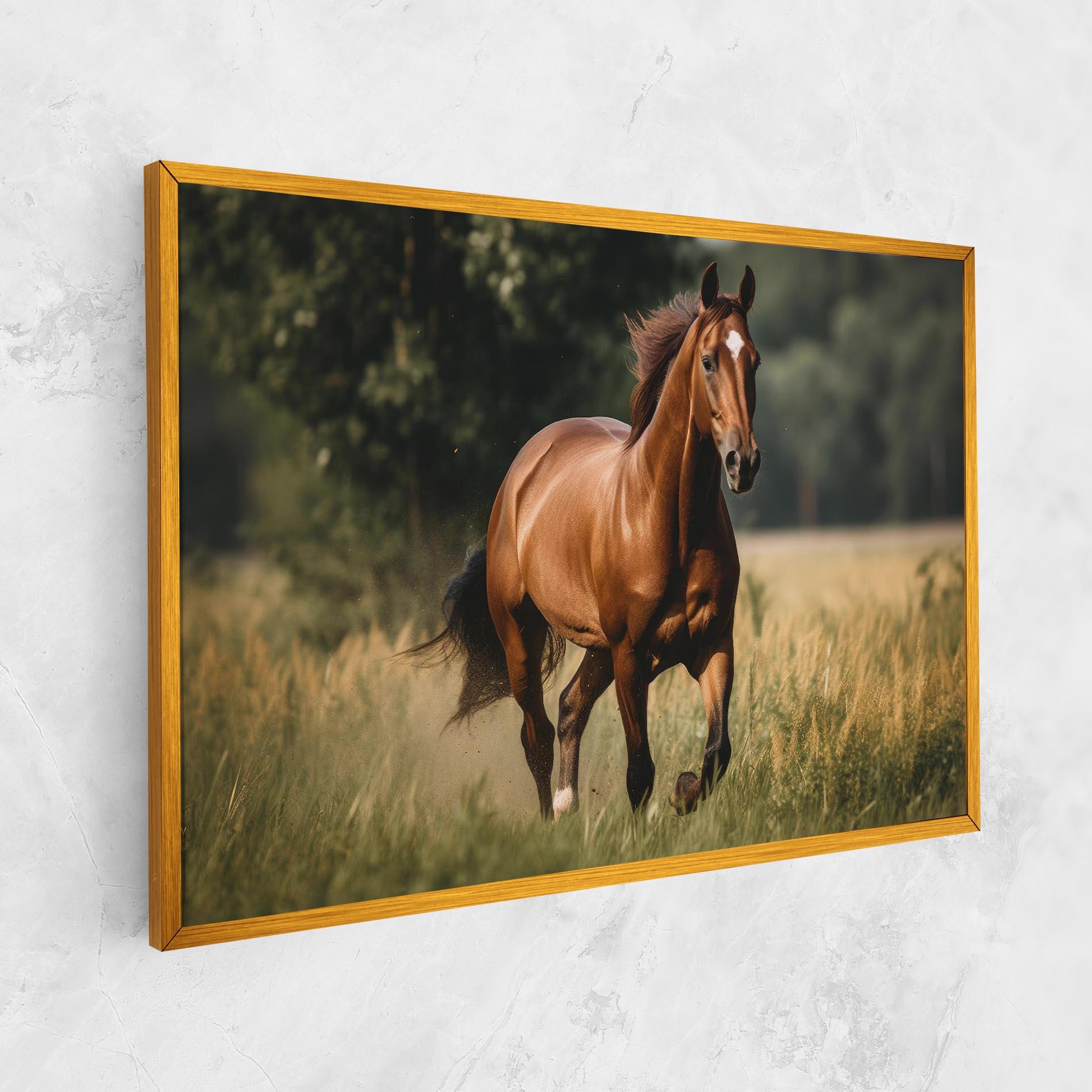 Картина на платно Wild Horse Running mockup 1
