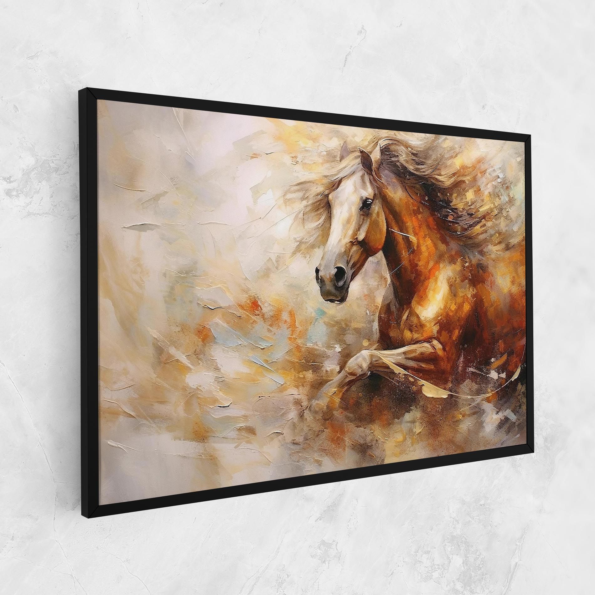 Brown Horse Running mockup 1