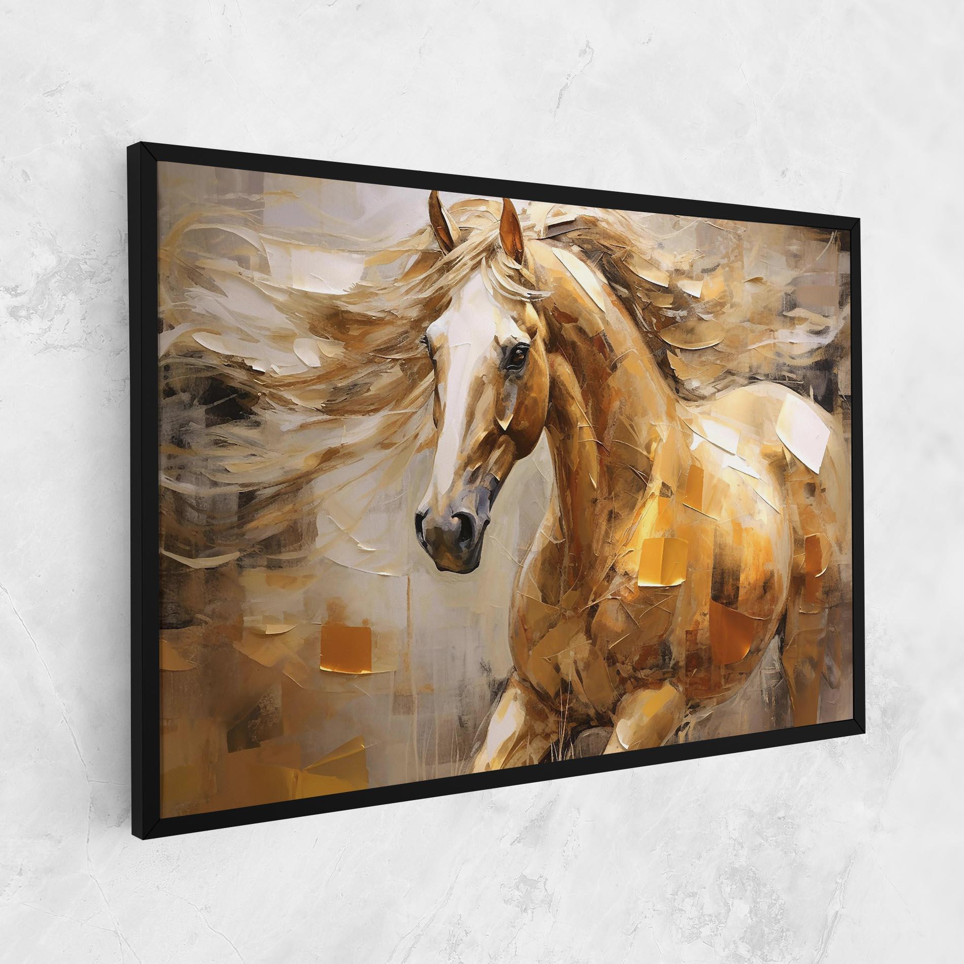 Картина на платно Light Brown Horse mockup 1