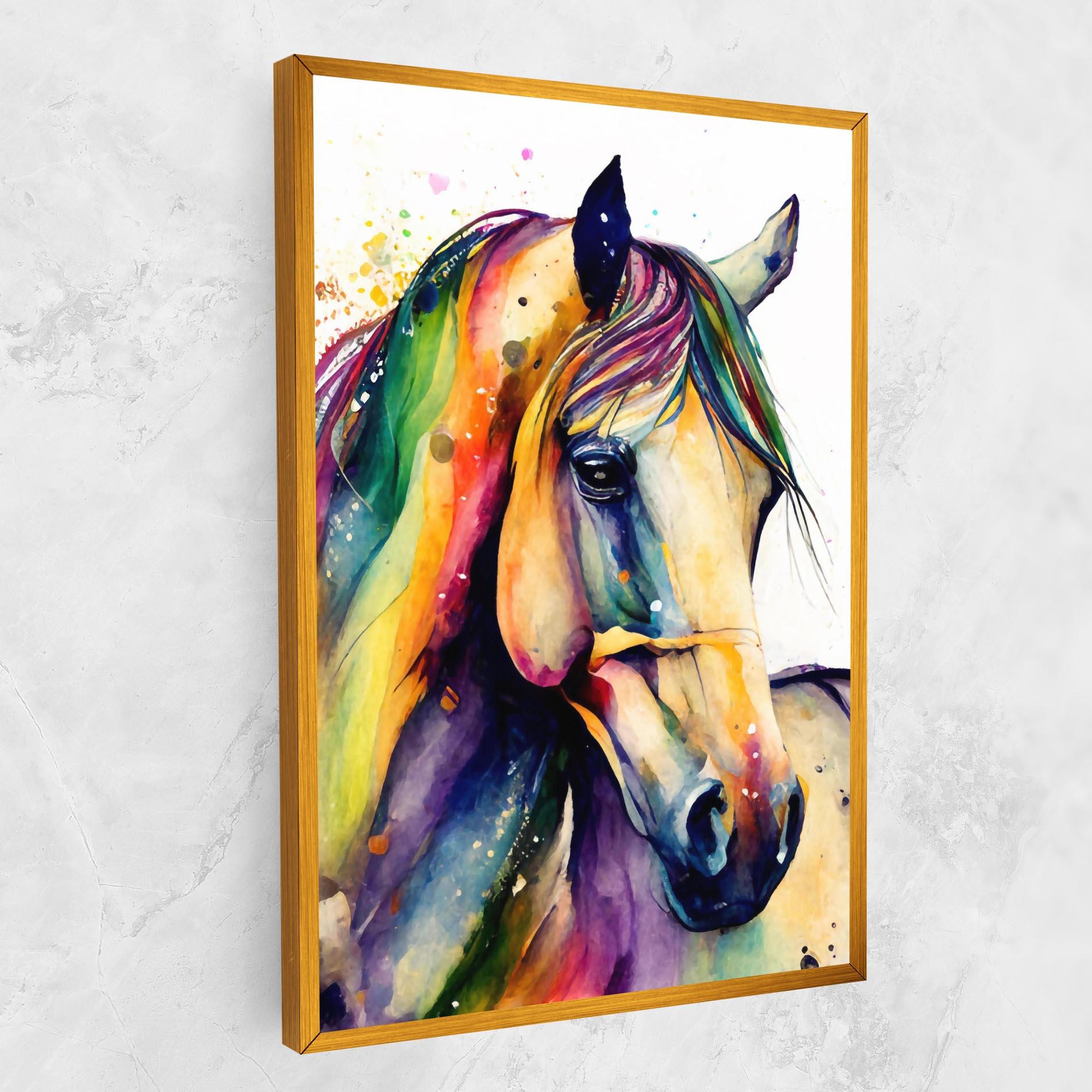 Картина на платно Colorful Horse mockup 1