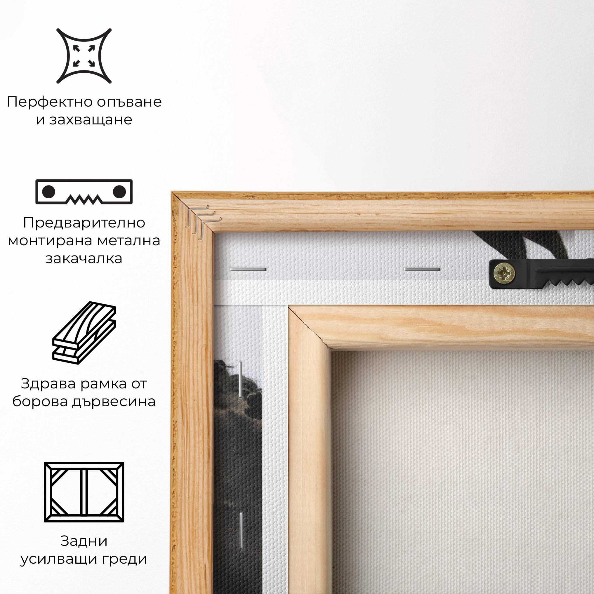 Картина на платно Big Ear Horse mockup 5