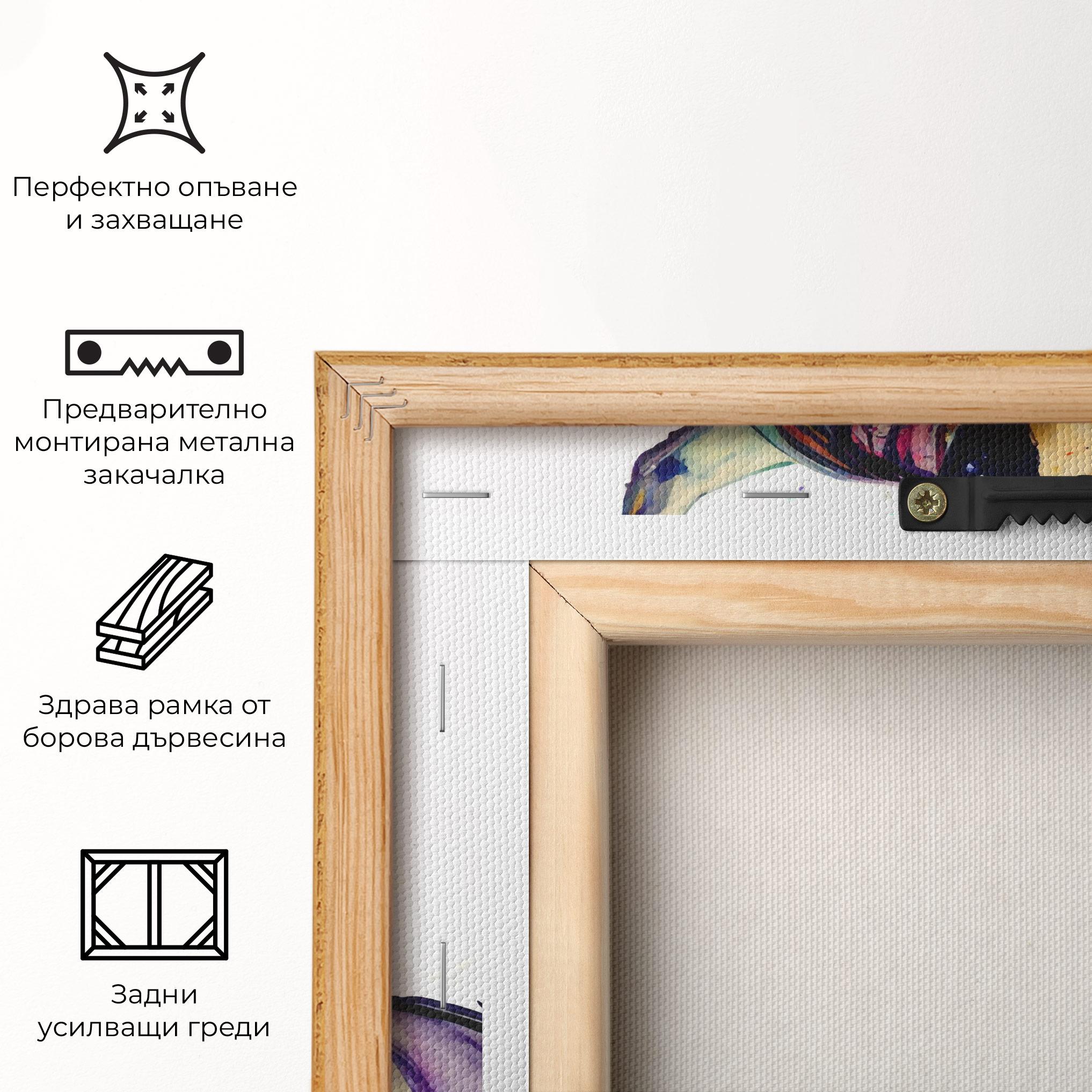 Картина на платно Colorful Horse mockup 5