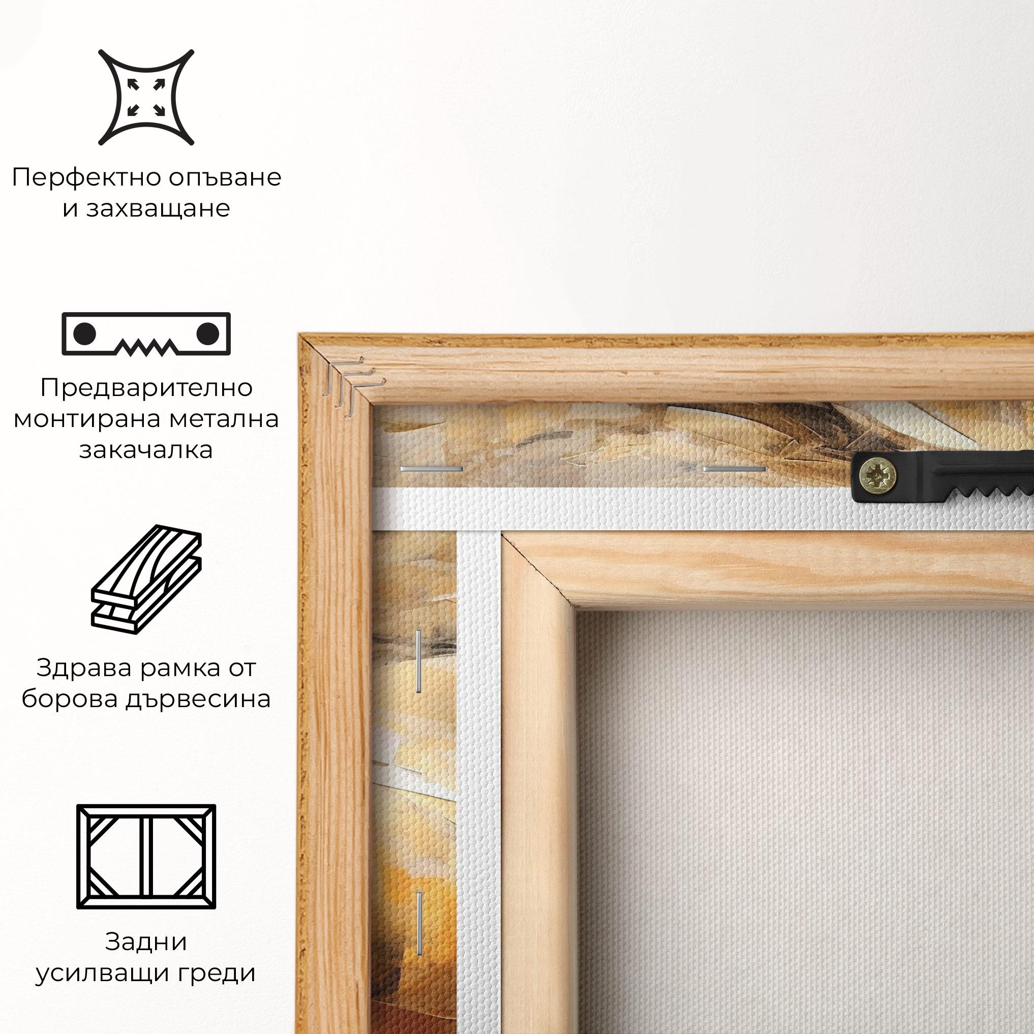 Картина на платно Light Brown Horse mockup 5