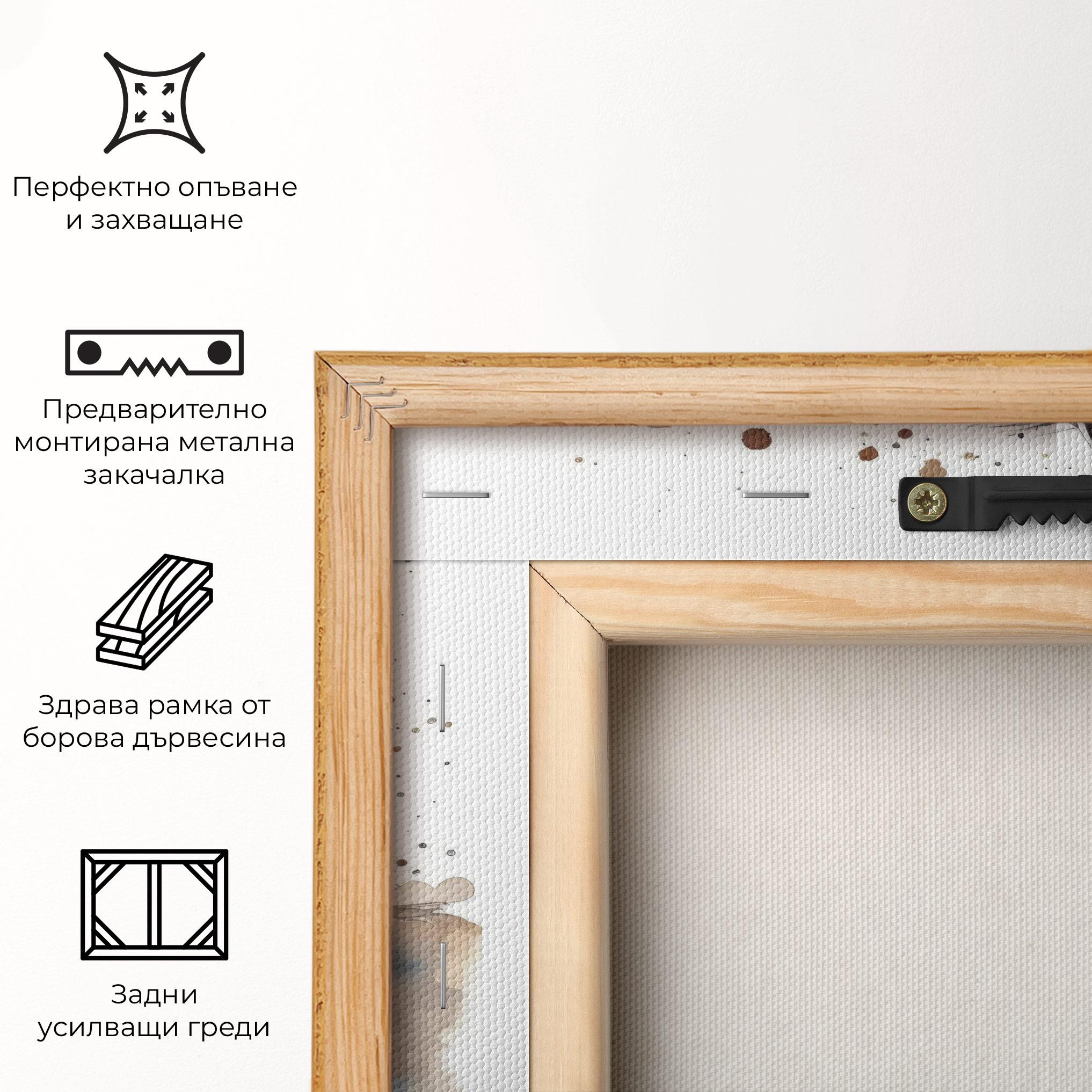 Картина на платно Watercolor Horse mockup 5