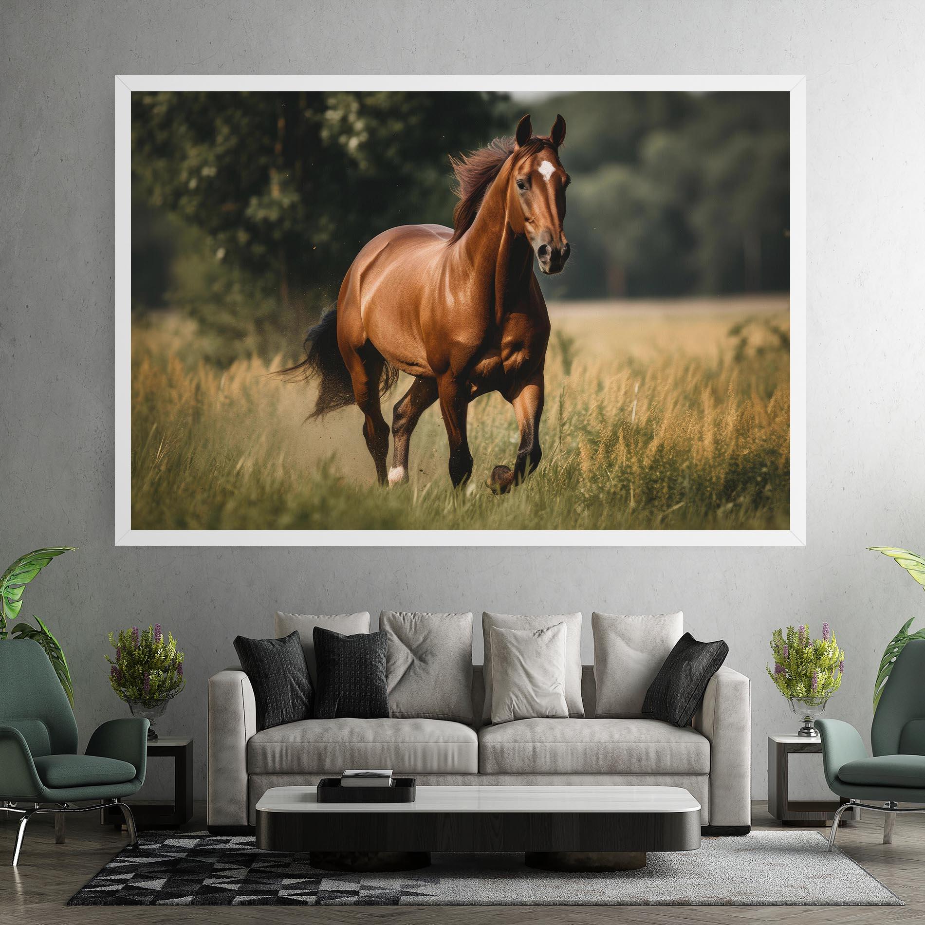 Картина на платно Wild Horse Running mockup 7