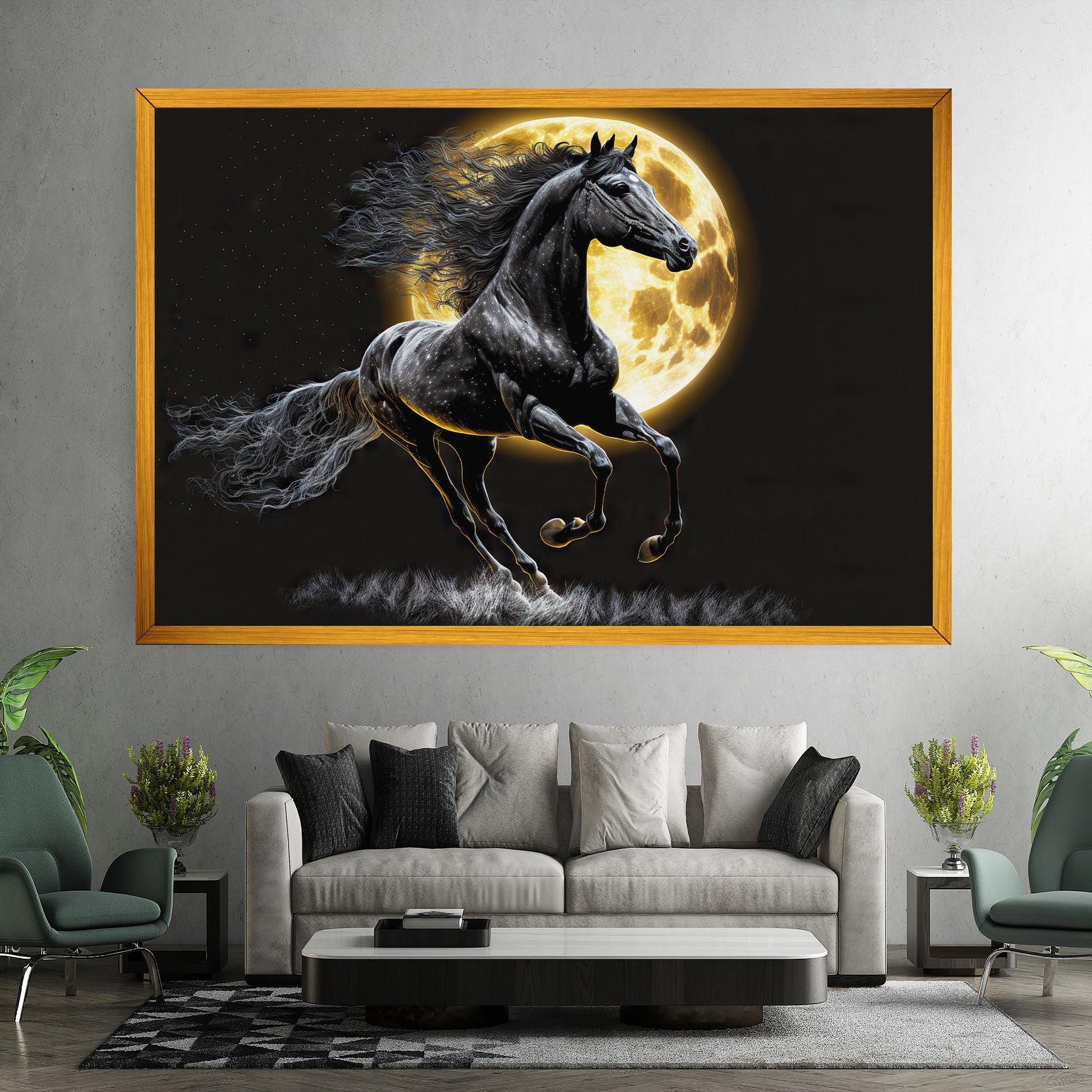 Gold Moon Horse mockup 7