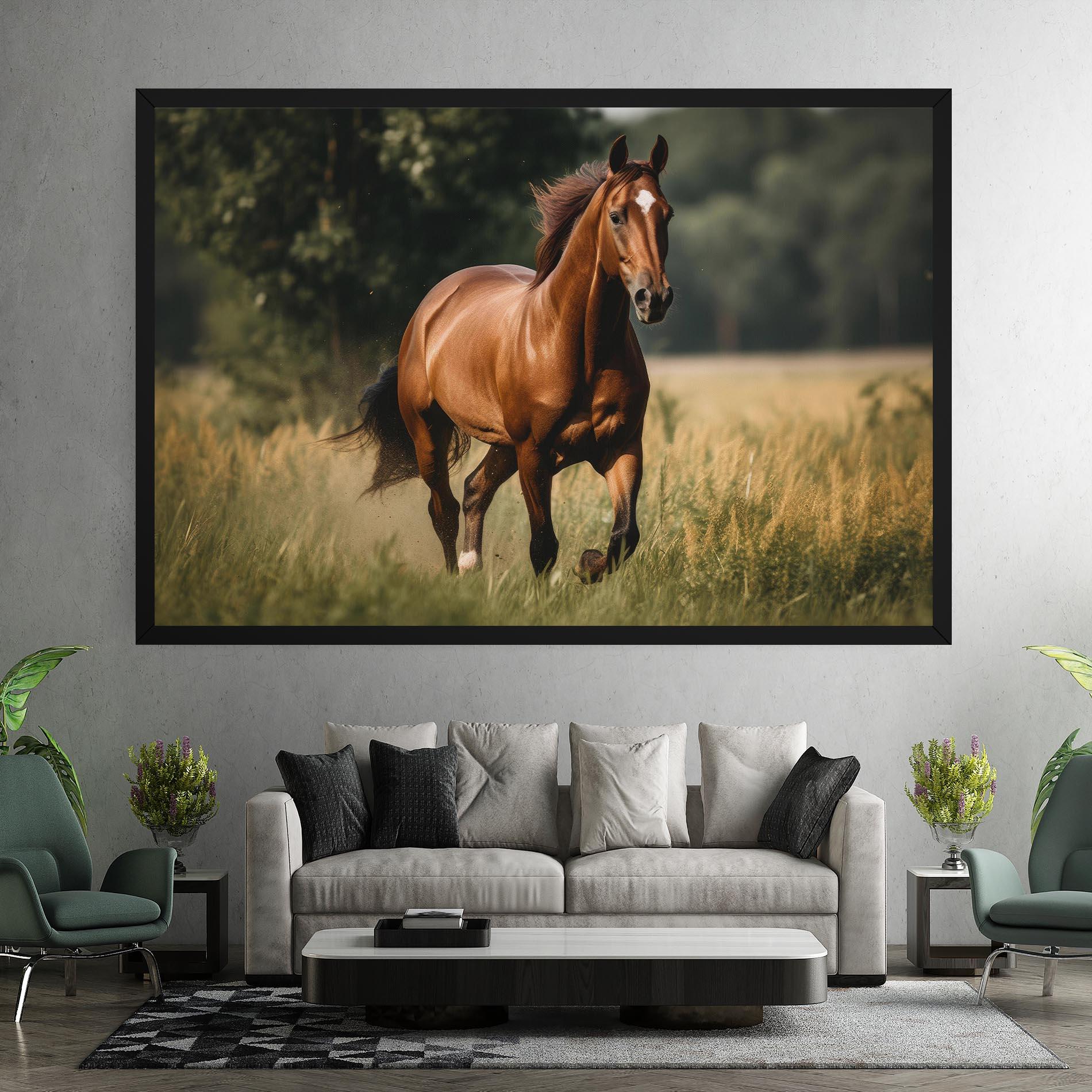 Картина на платно Wild Horse Running mockup 7