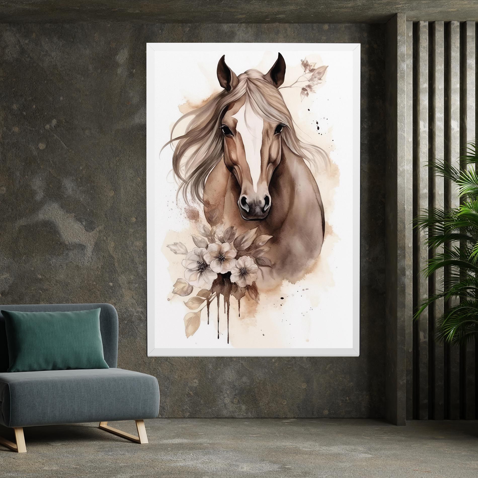 Flower Brown Horse mockup 7