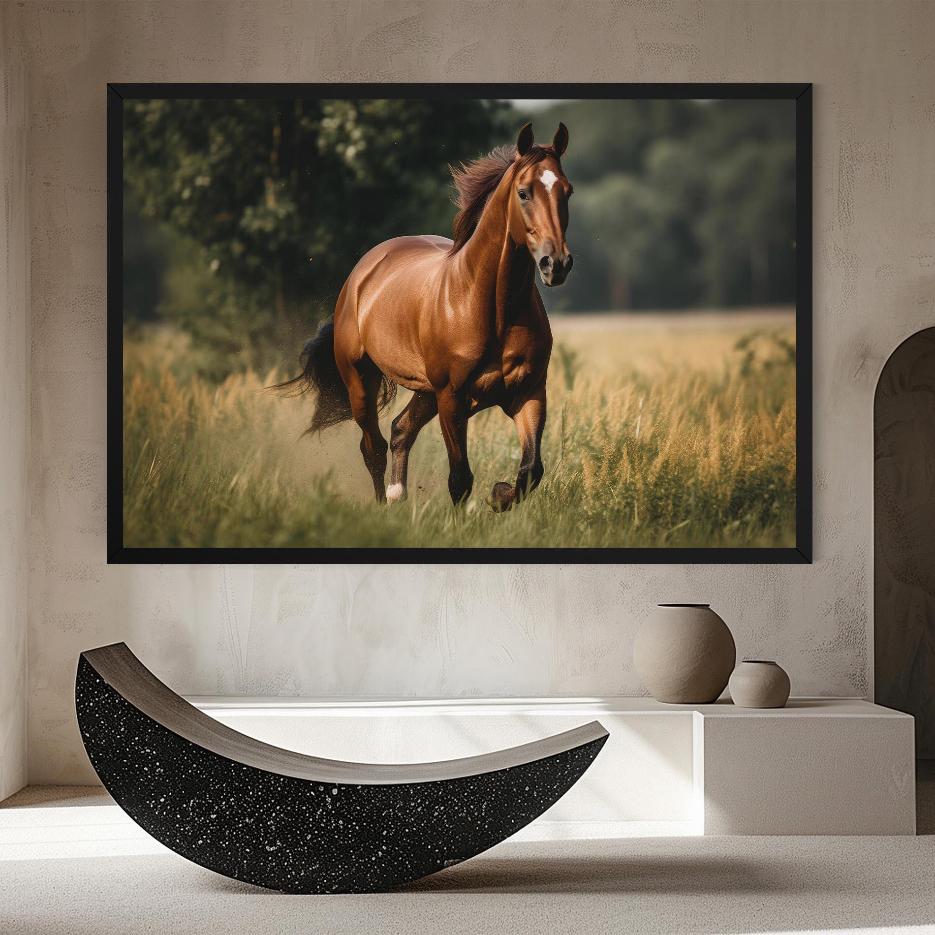 Картина на платно Wild Horse Running mockup 8