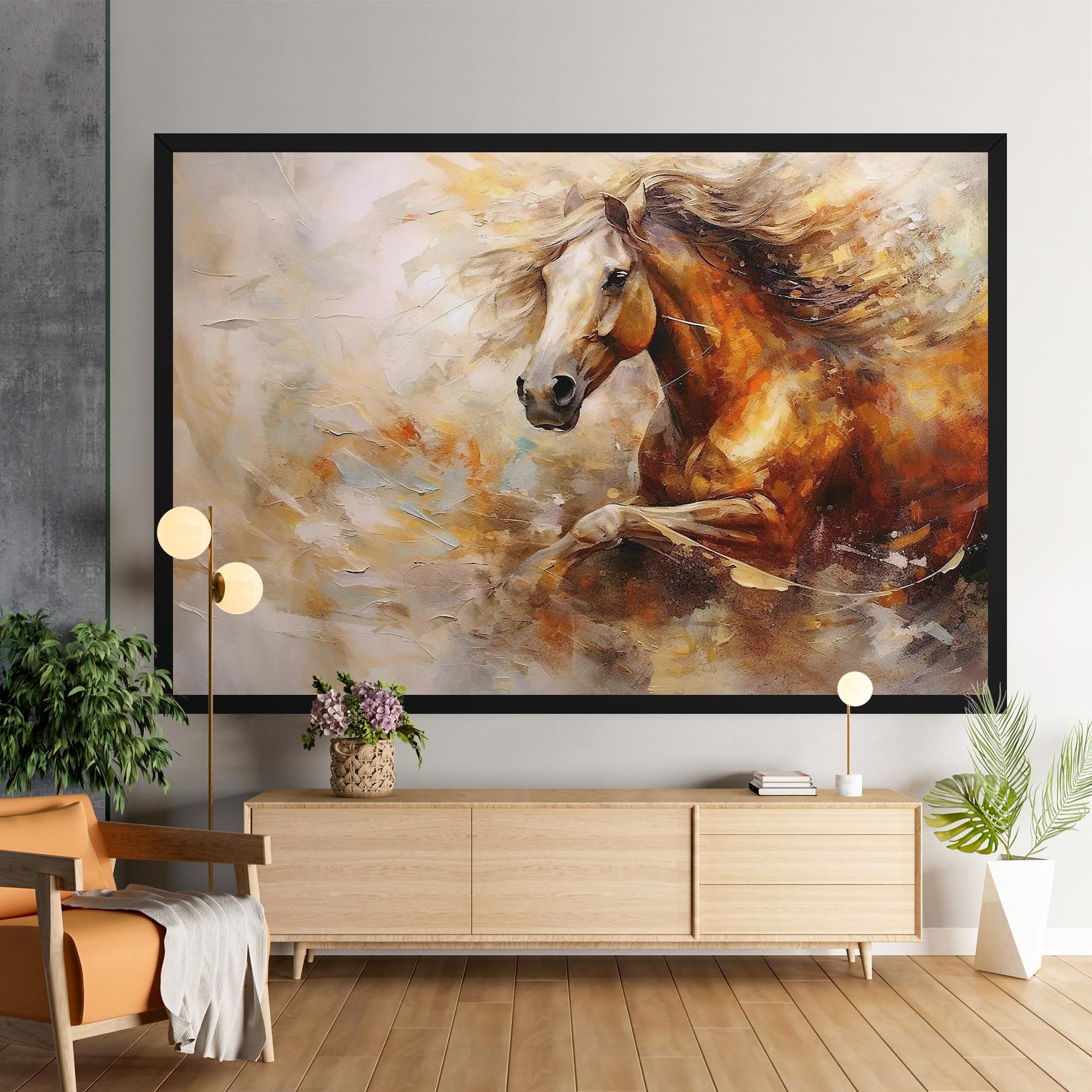Brown Horse Running mockup 9