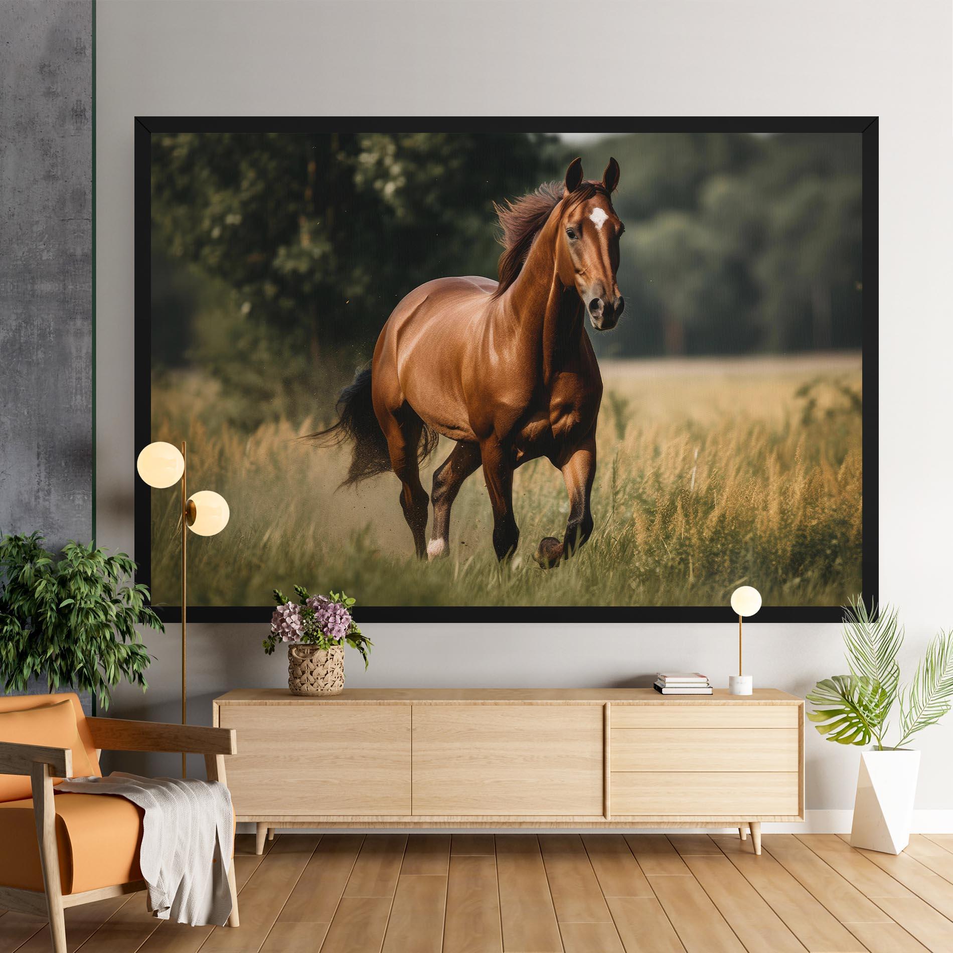 Картина на платно Wild Horse Running mockup 9