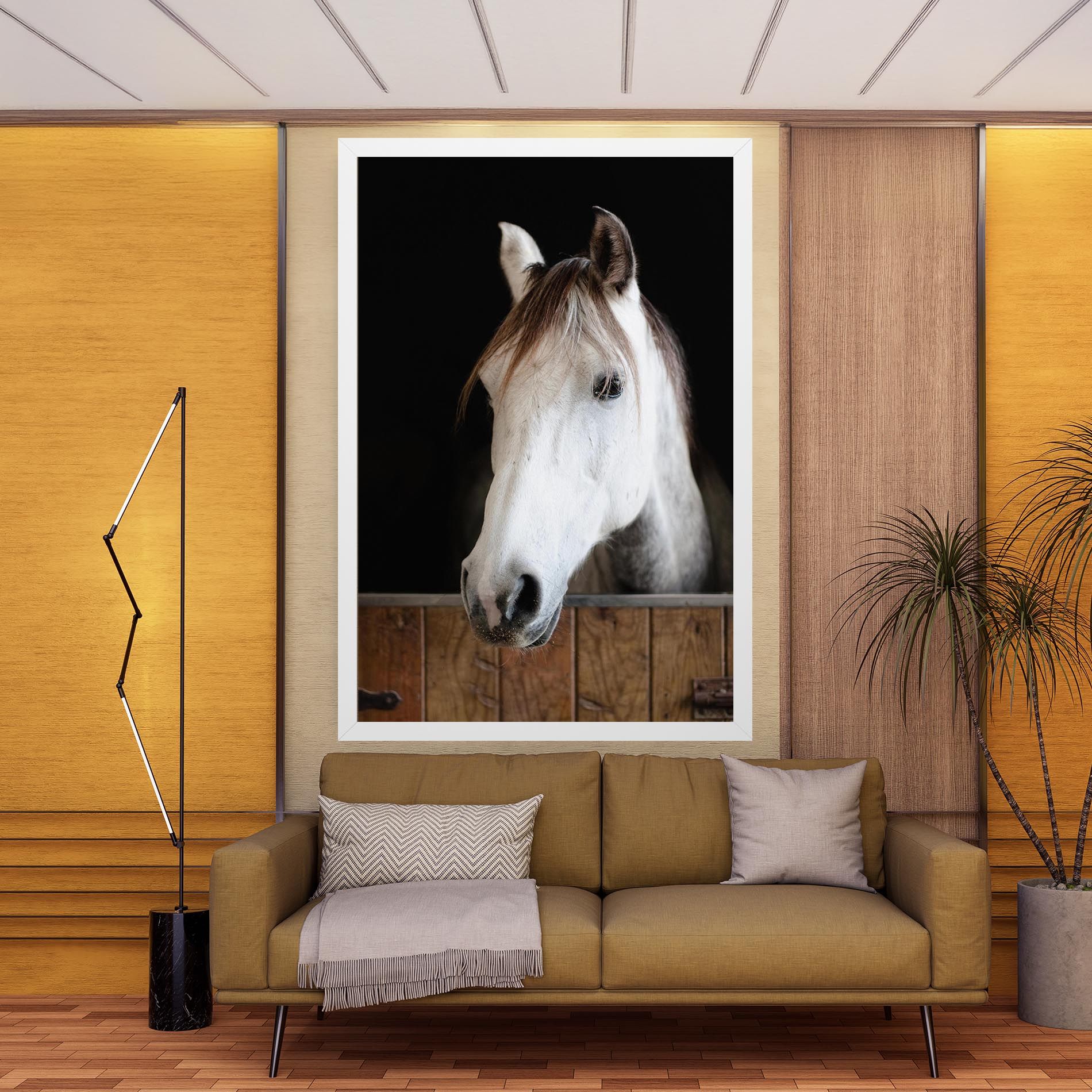 Grey Horse Head mockup 9
