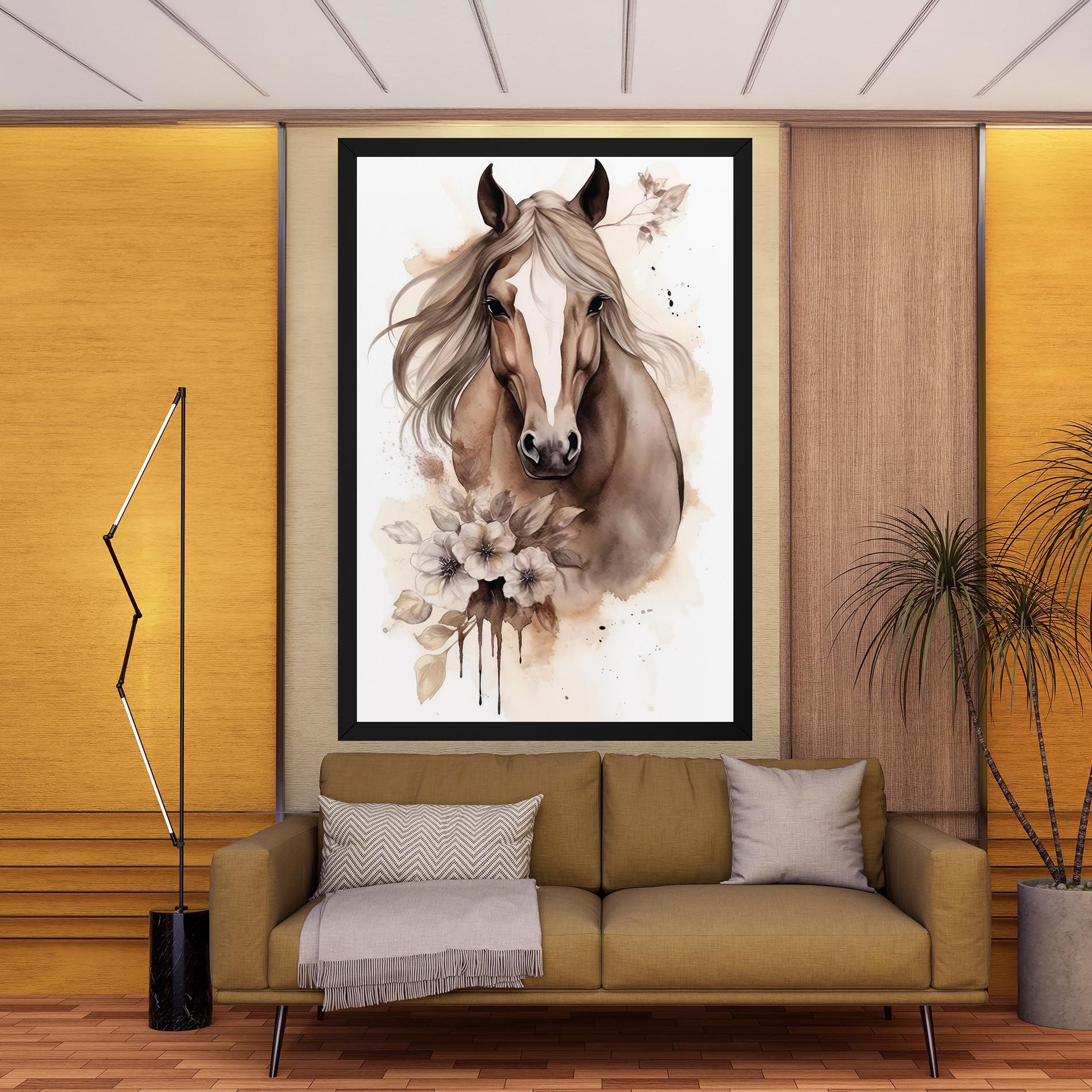 Flower Brown Horse mockup 9
