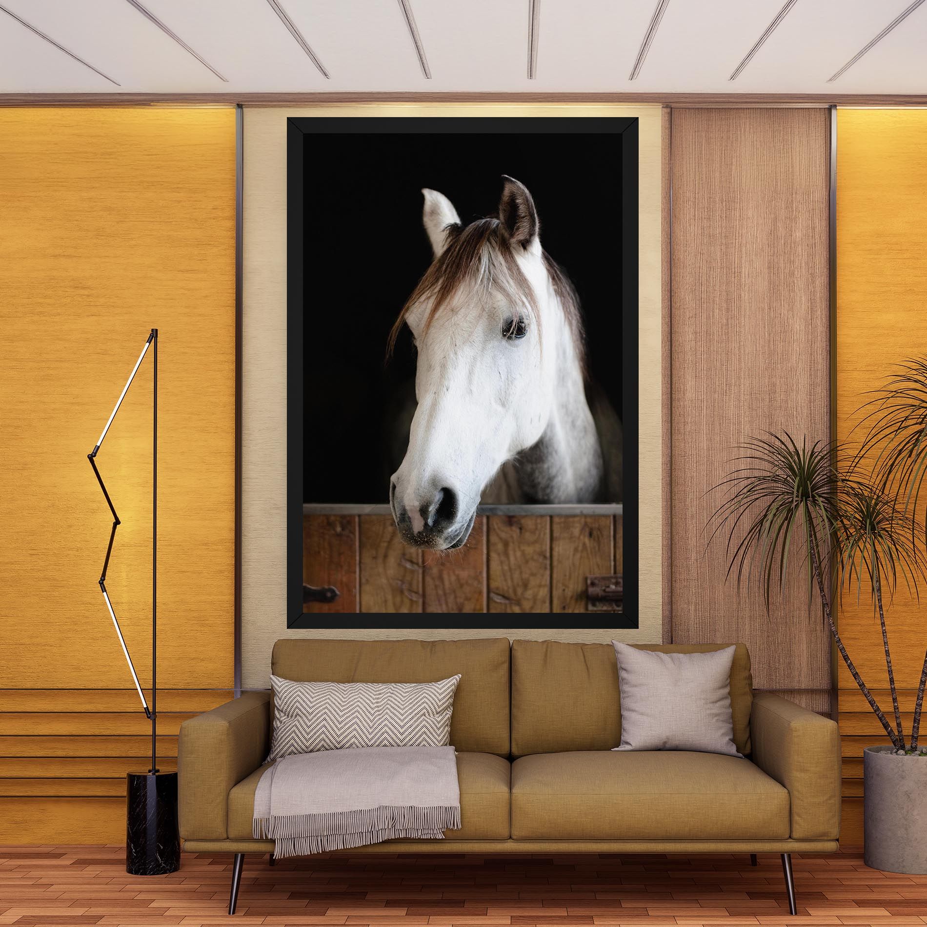 Grey Horse Head mockup 9