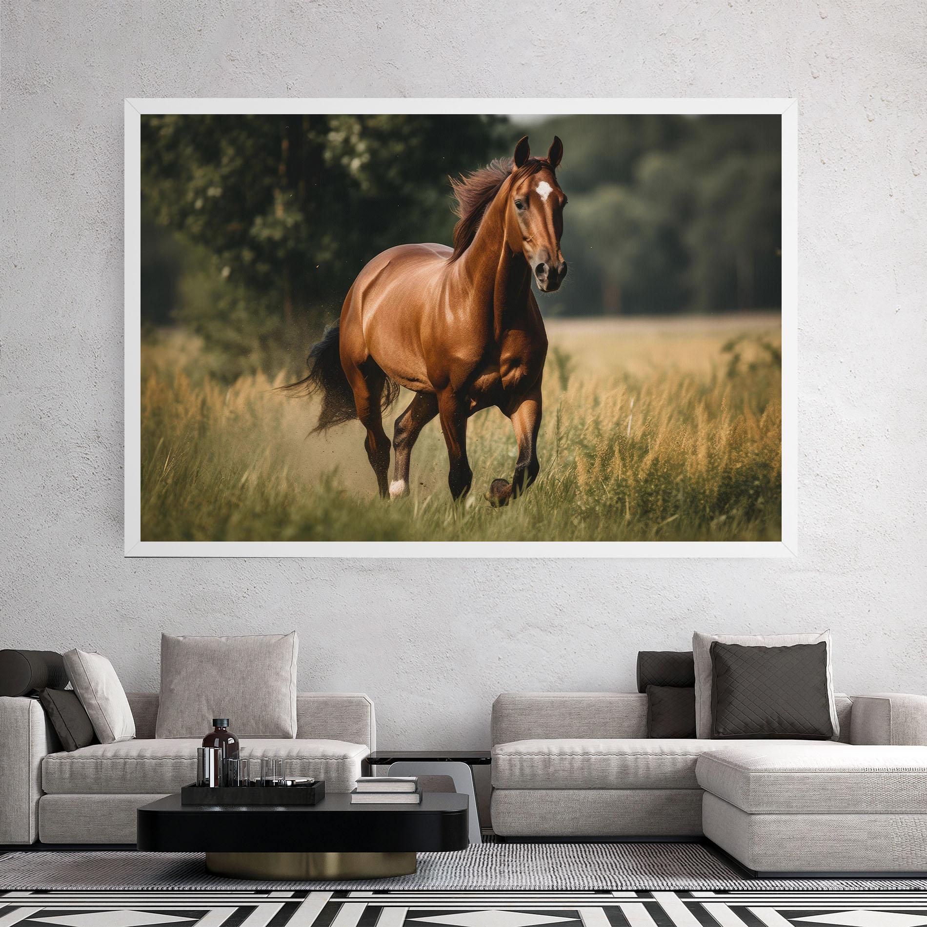 Картина на платно Wild Horse Running mockup 2
