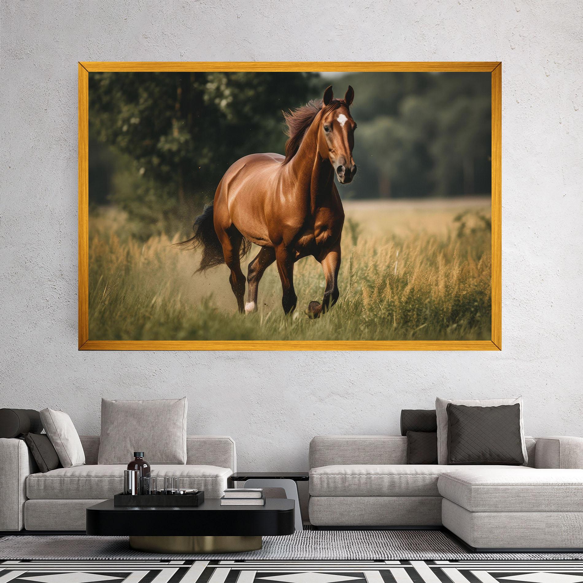 Картина на платно Wild Horse Running mockup 2