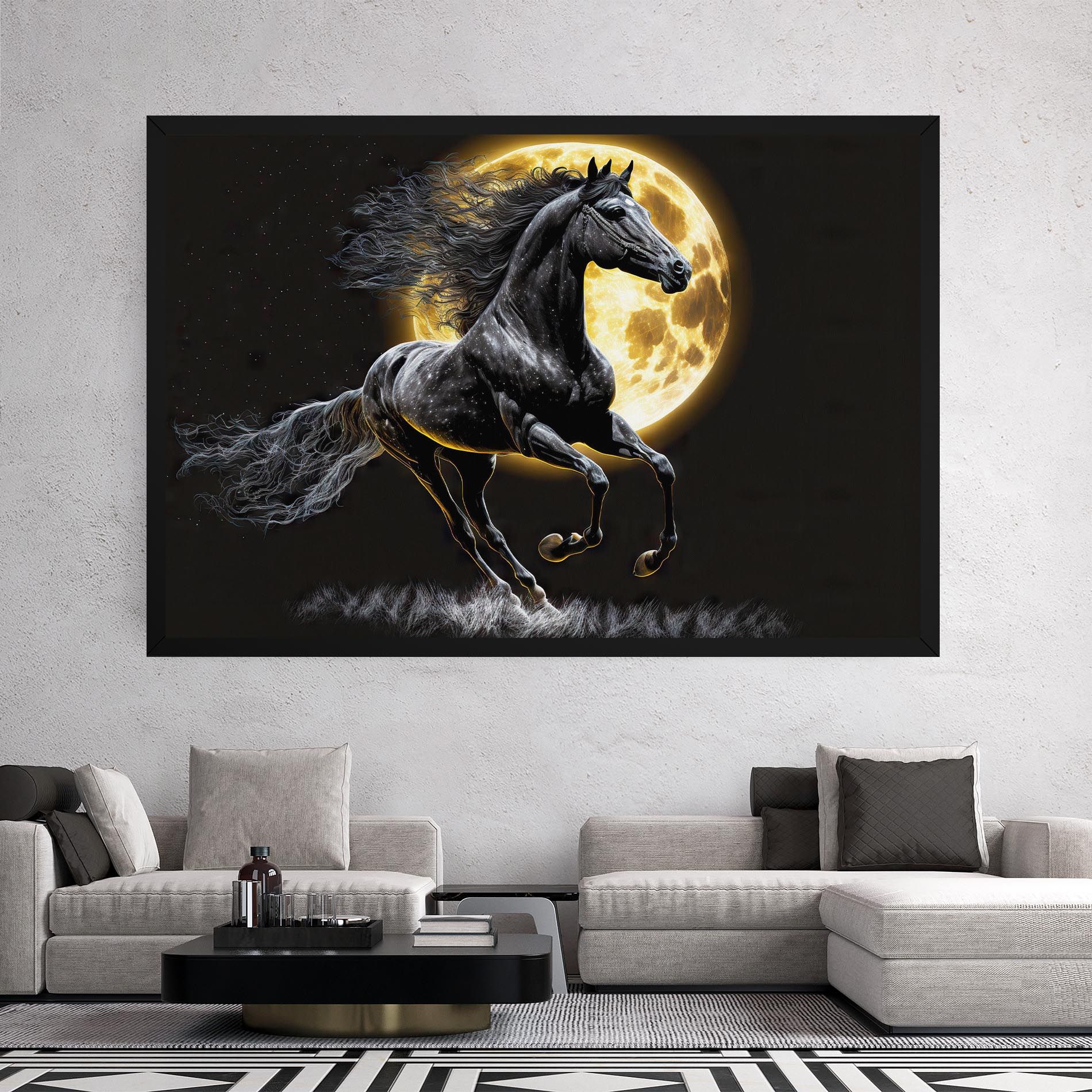 Gold Moon Horse mockup 2