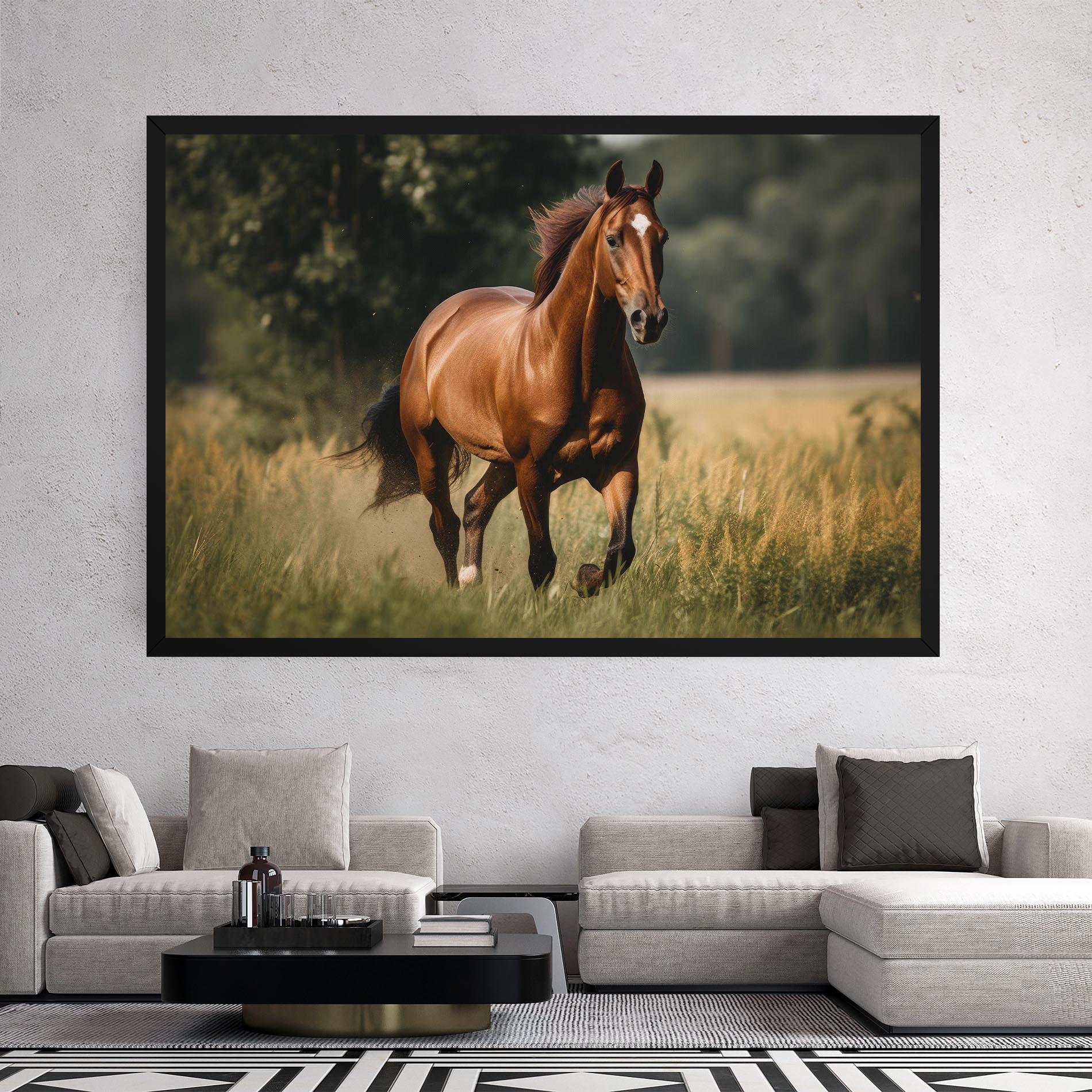 Картина на платно Wild Horse Running mockup 2