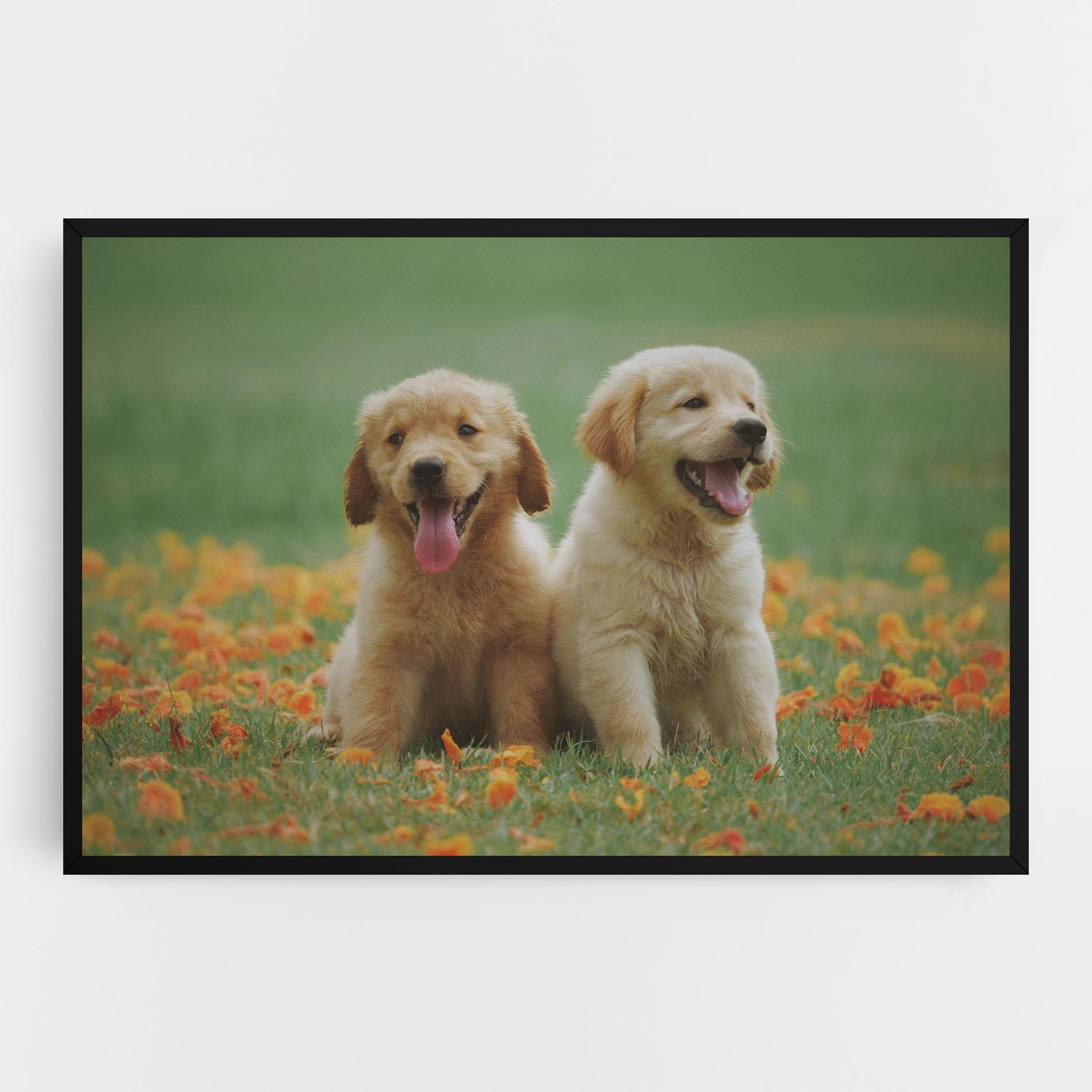 Картина на платно Happy Dogs mockup 0