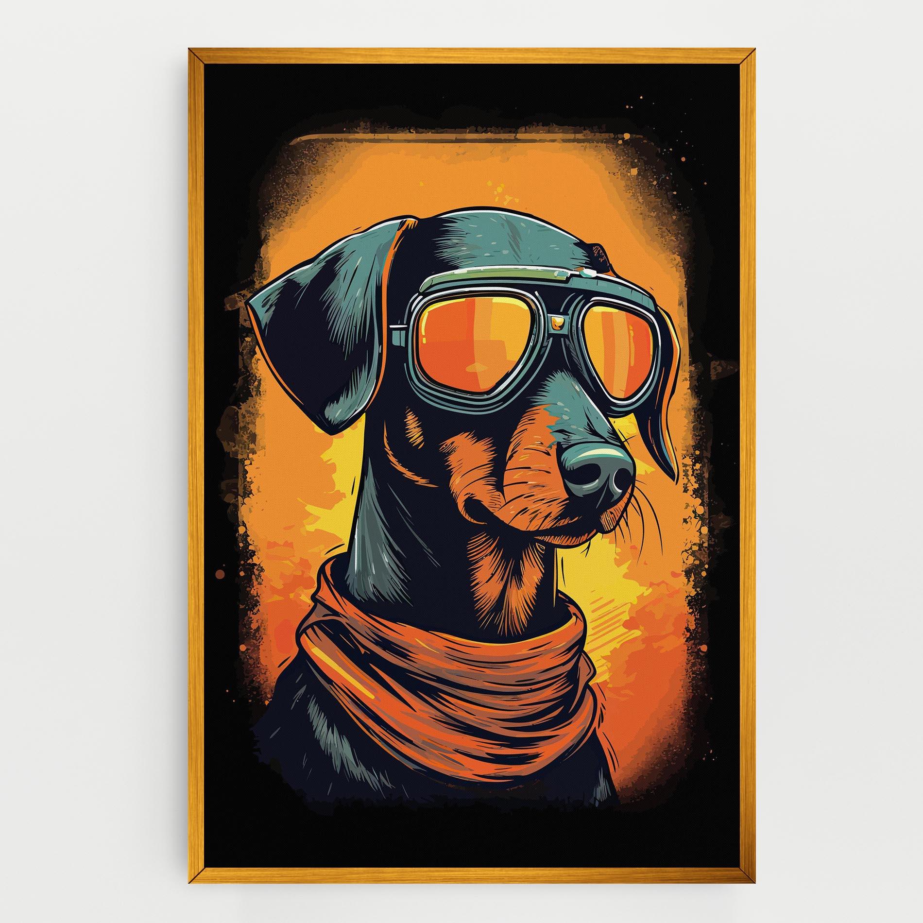 Картина на платно Cool Dog mockup 0
