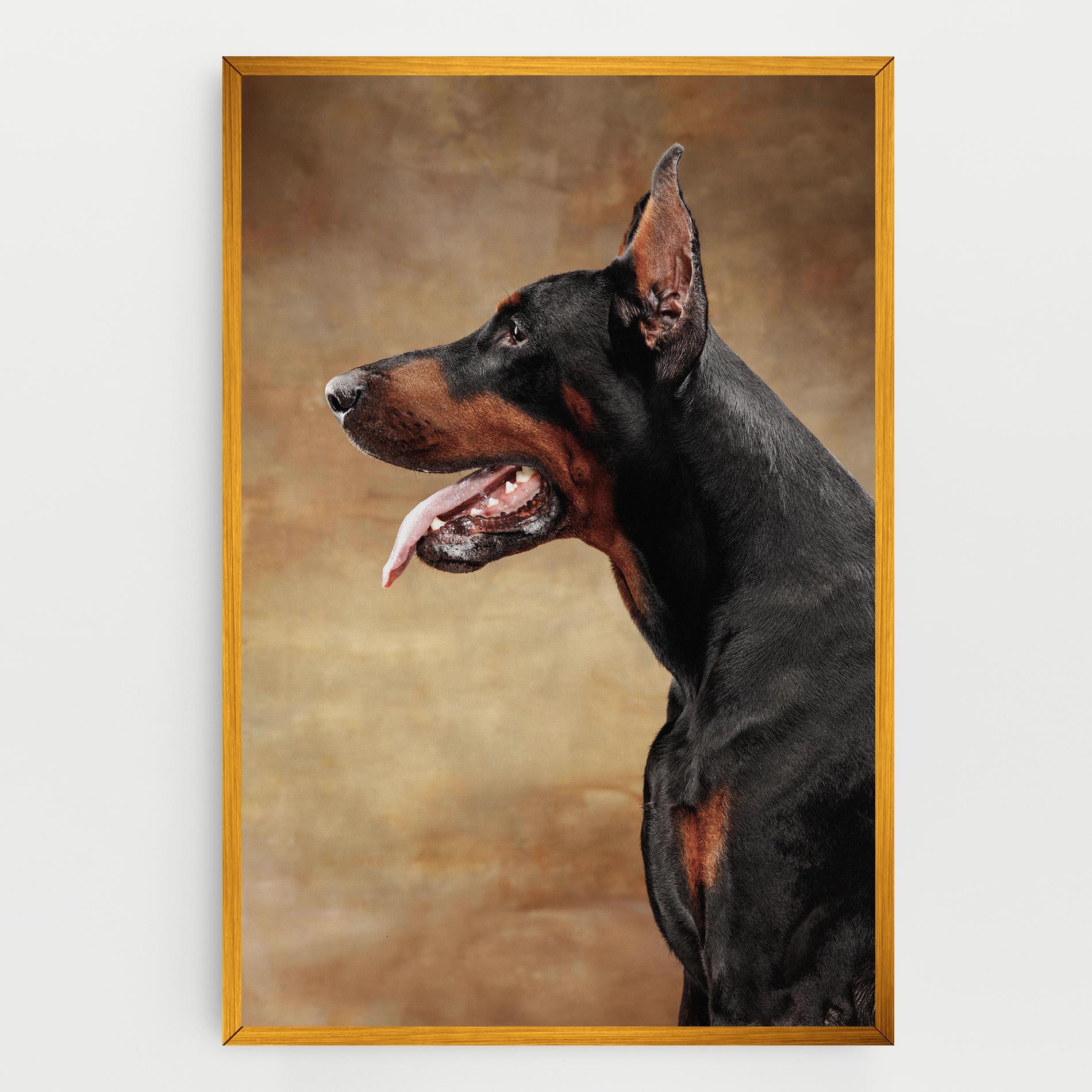 Картина на платно Doberman Pinscher mockup 0