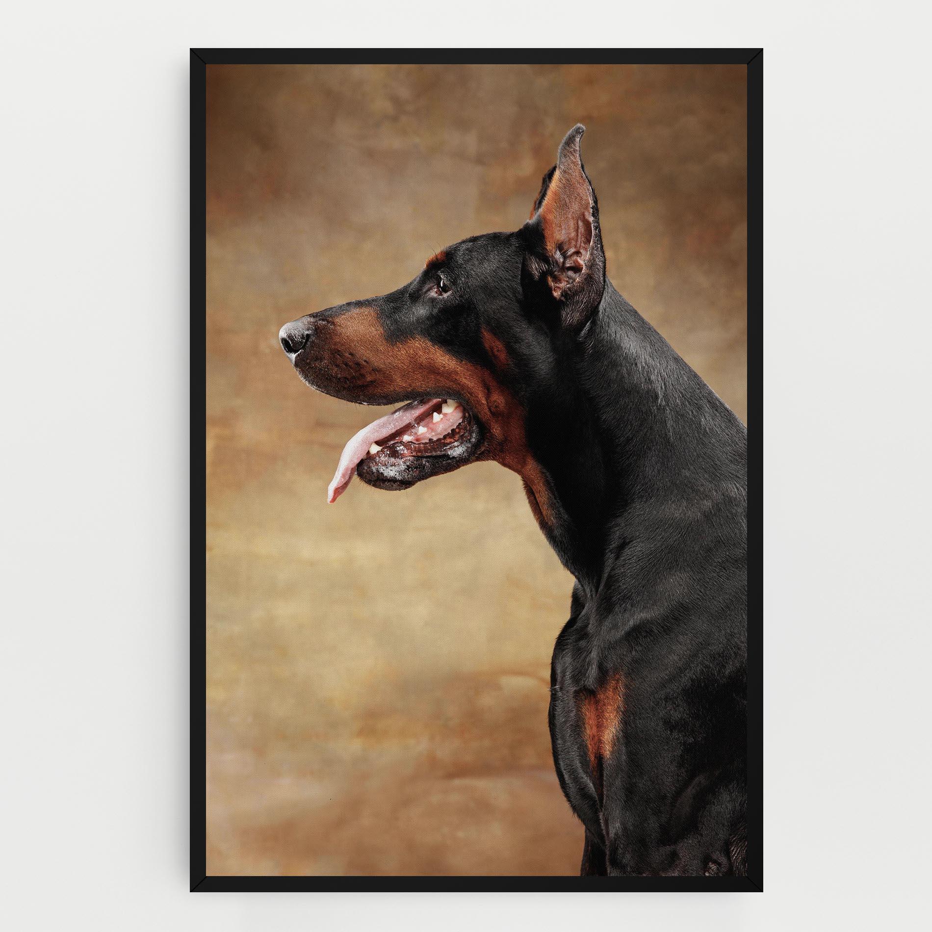Картина на платно Doberman Pinscher mockup 0
