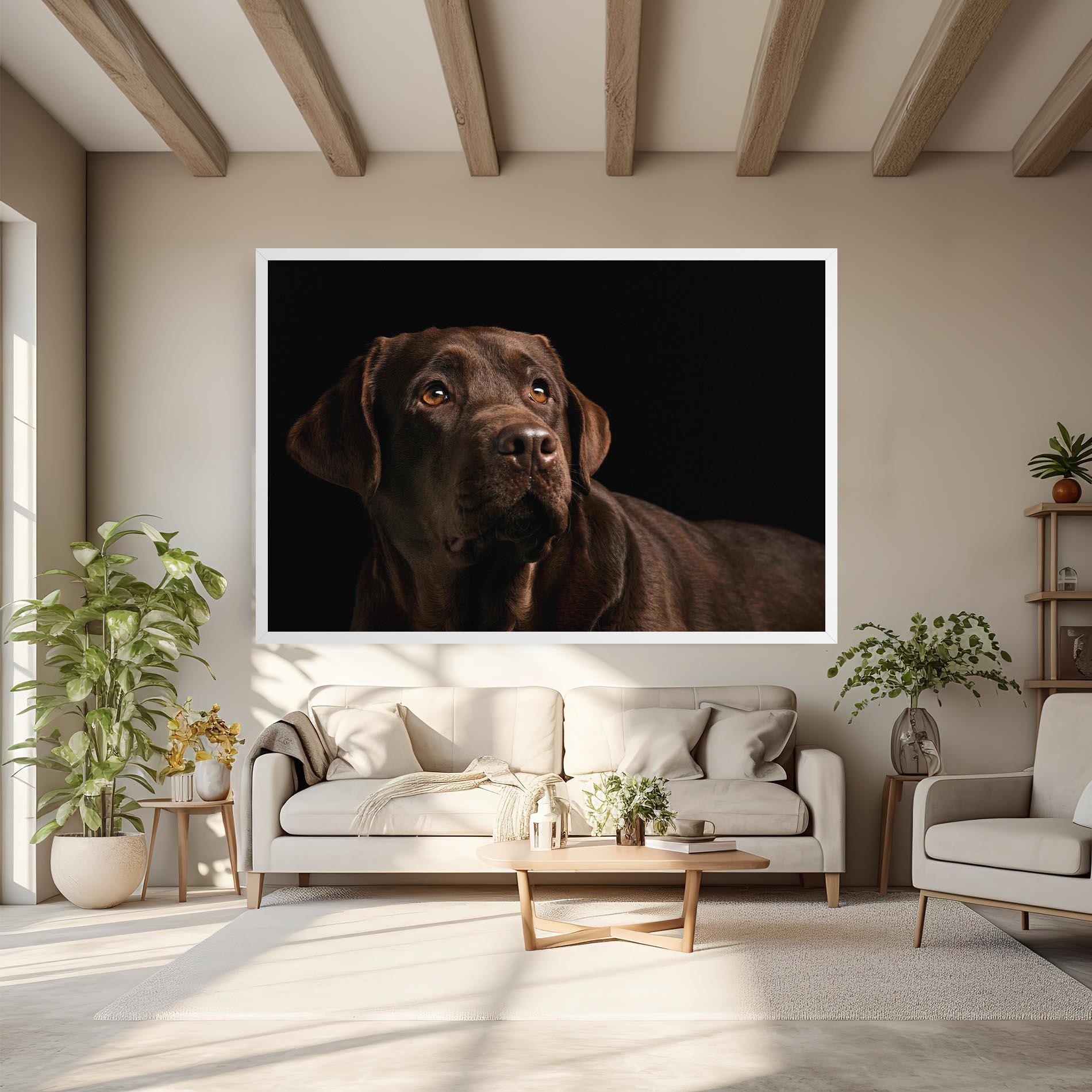 Картина на платно Brown Labrador mockup 6
