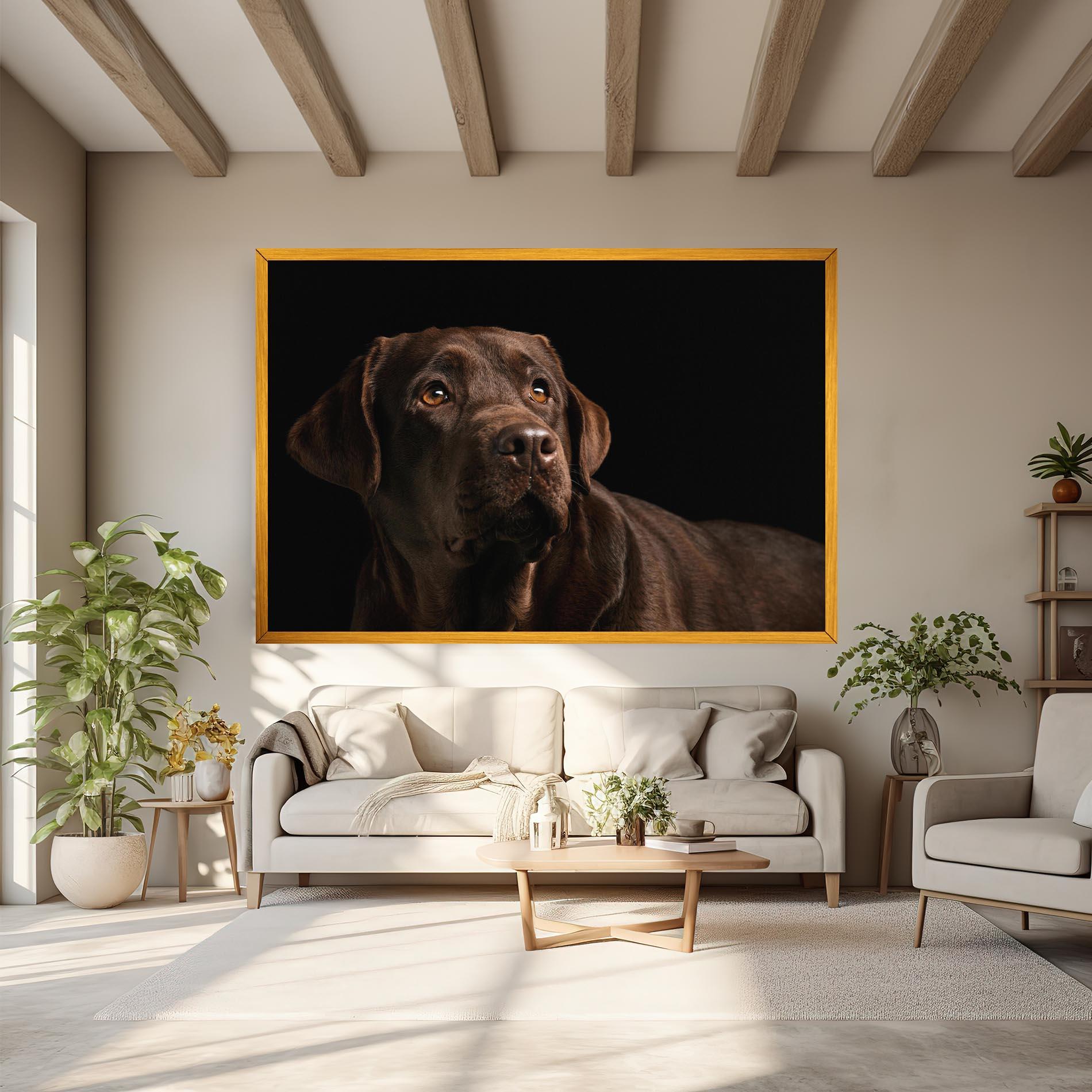 Картина на платно Brown Labrador mockup 6