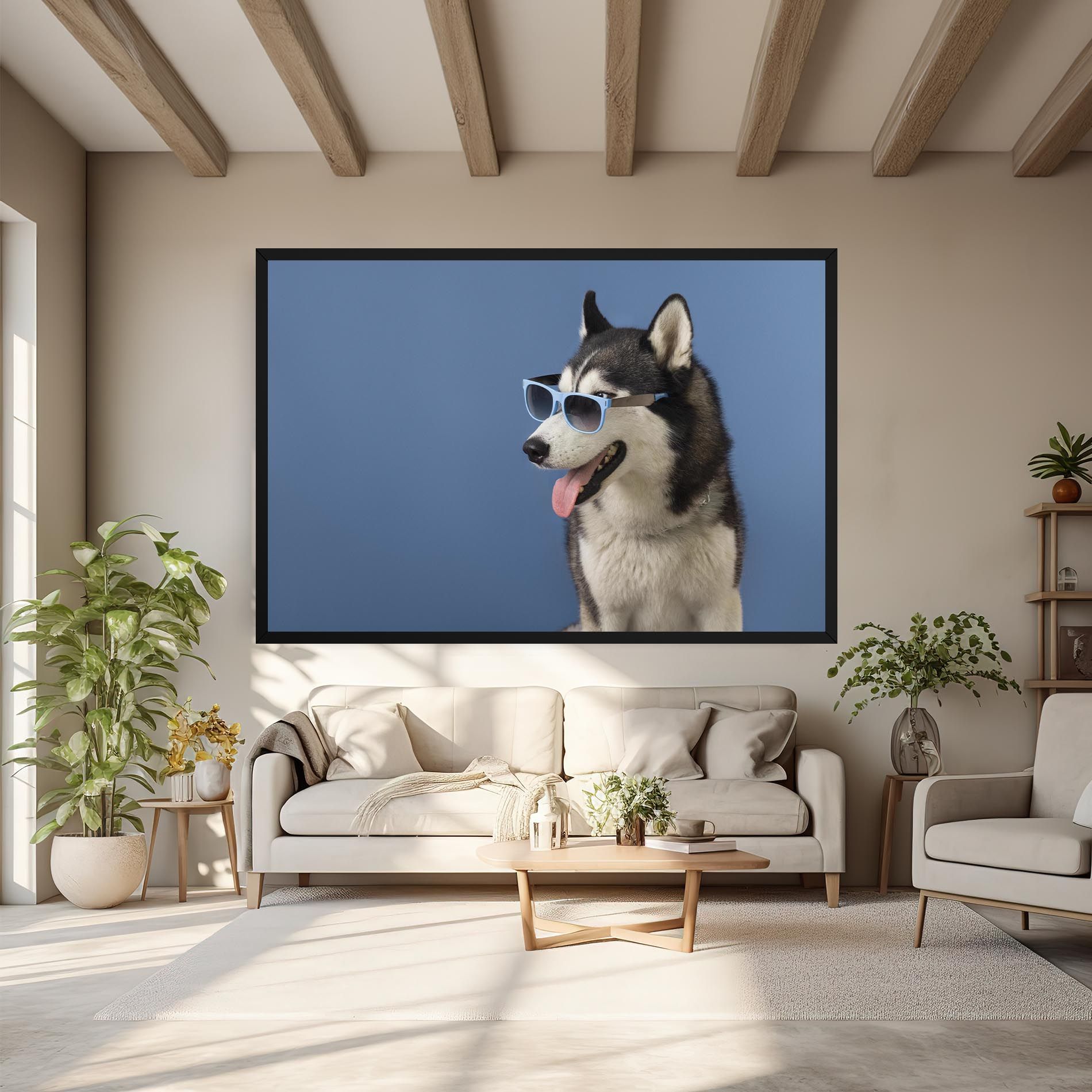 Blue Glasses Dog mockup 6