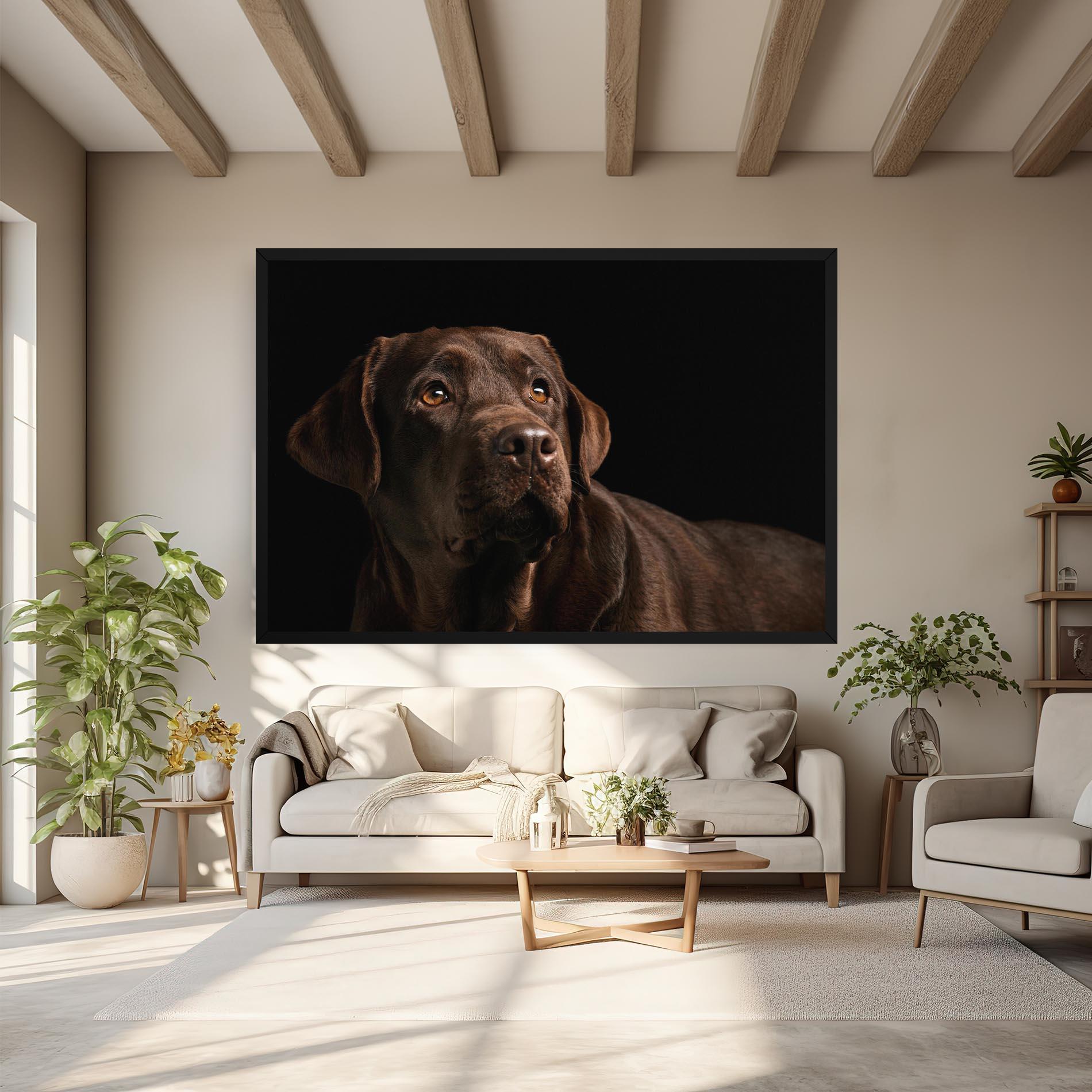 Картина на платно Brown Labrador mockup 6