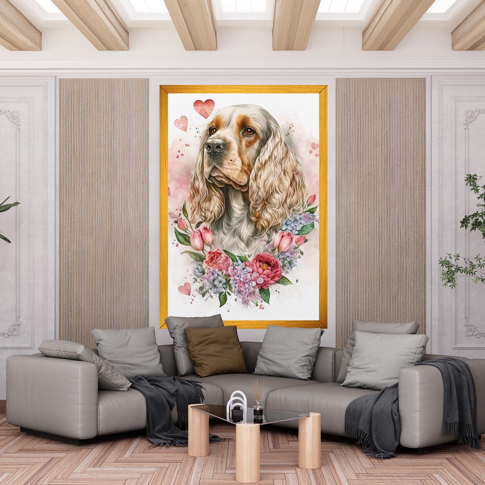 Картина на платно Cute Little Cocker mockup 6