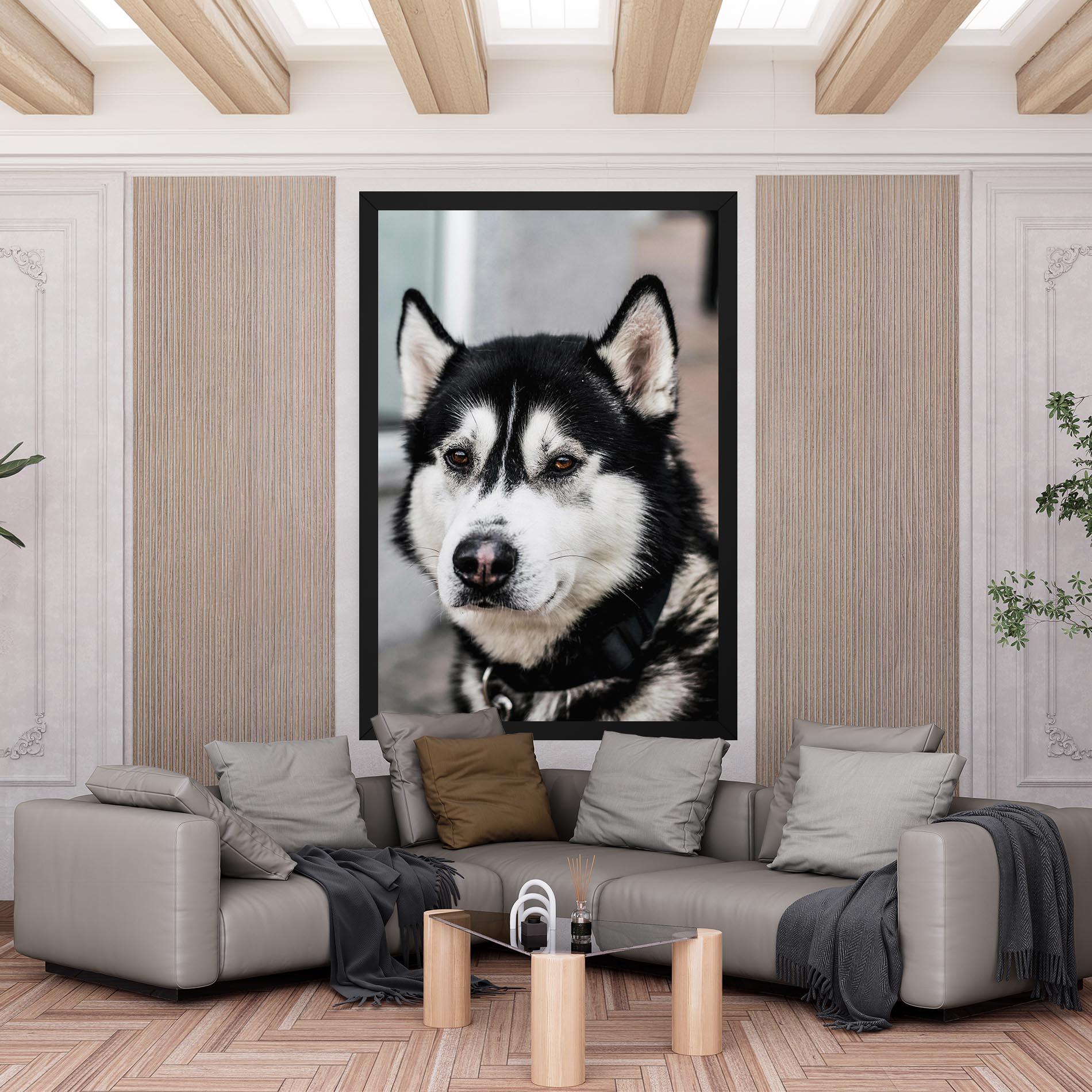 Картина на платно Husky Dog mockup 6