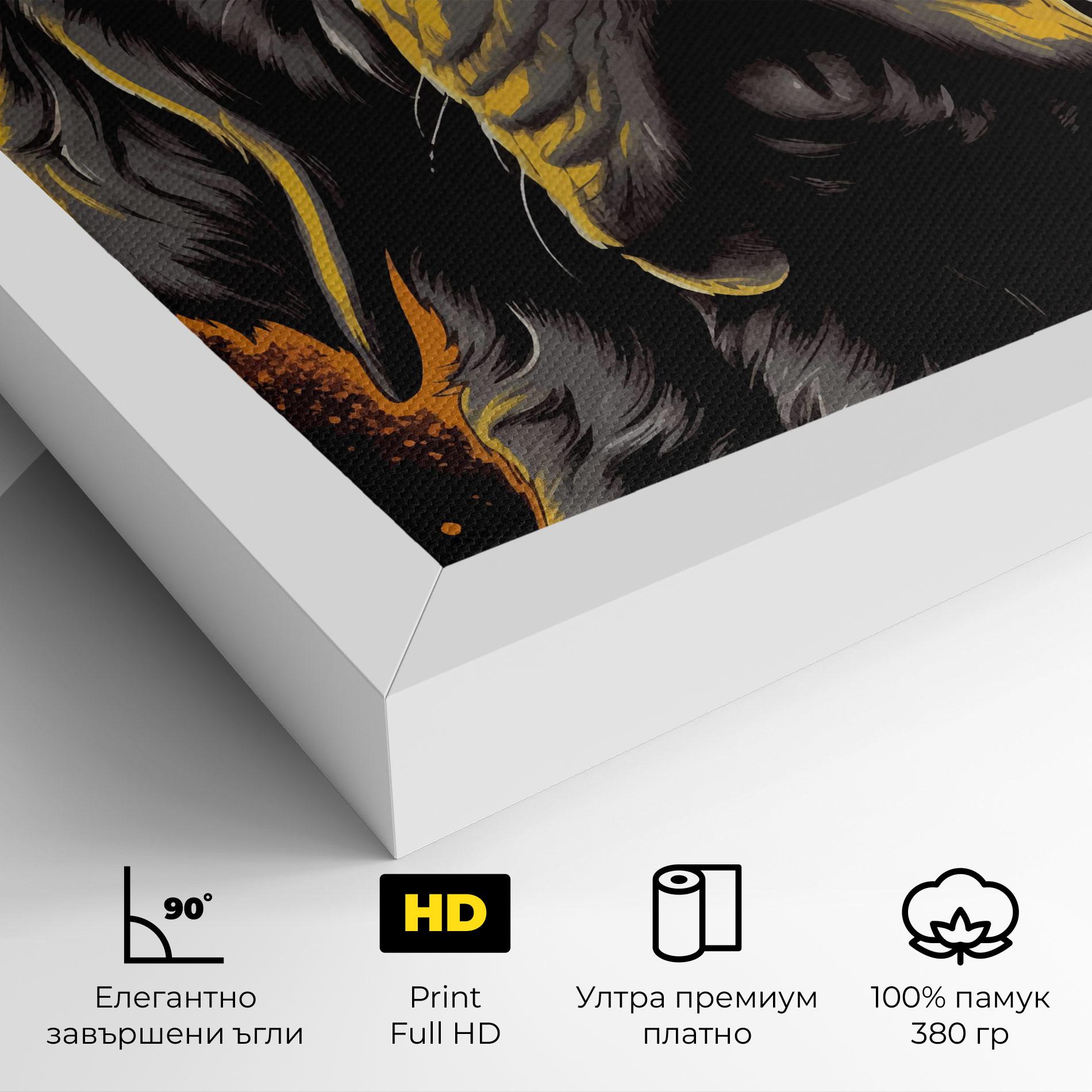 Картина на платно Coolest Dog mockup 4