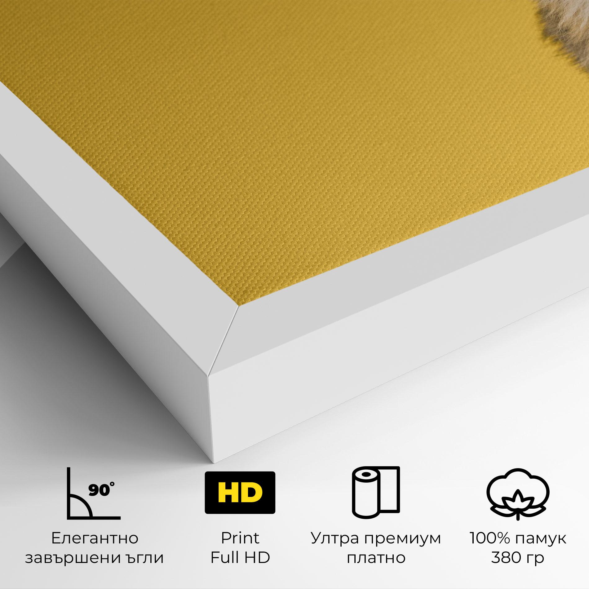 Картина на платно Cute Smiling Dog mockup 4