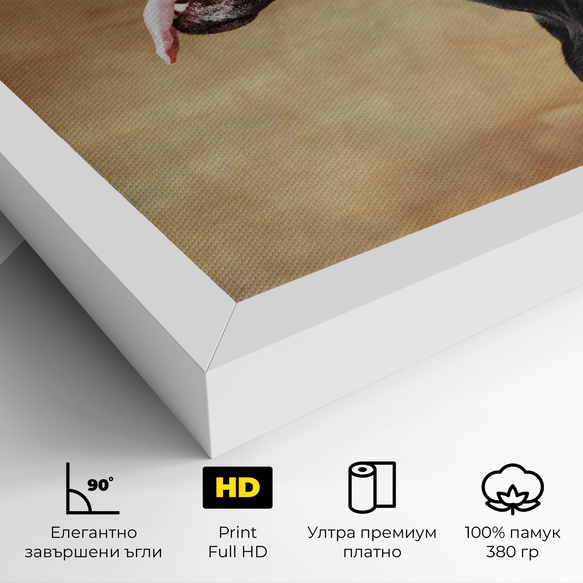 Картина на платно Doberman Pinscher mockup 4
