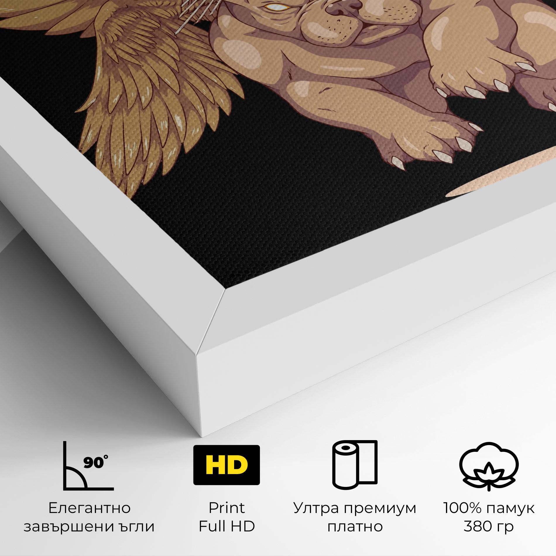 Картина на платно Doggo mockup 4