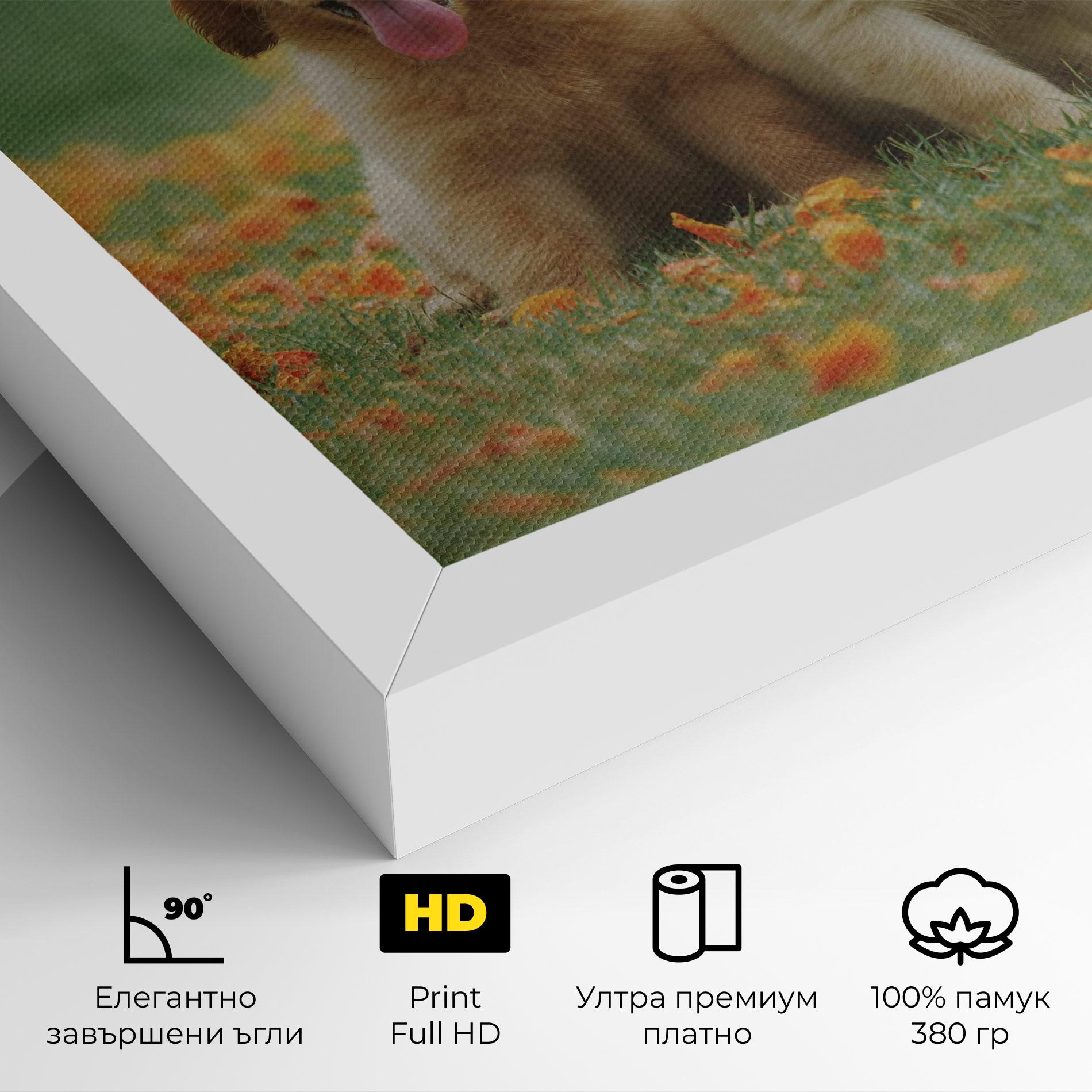 Картина на платно Happy Dogs mockup 4